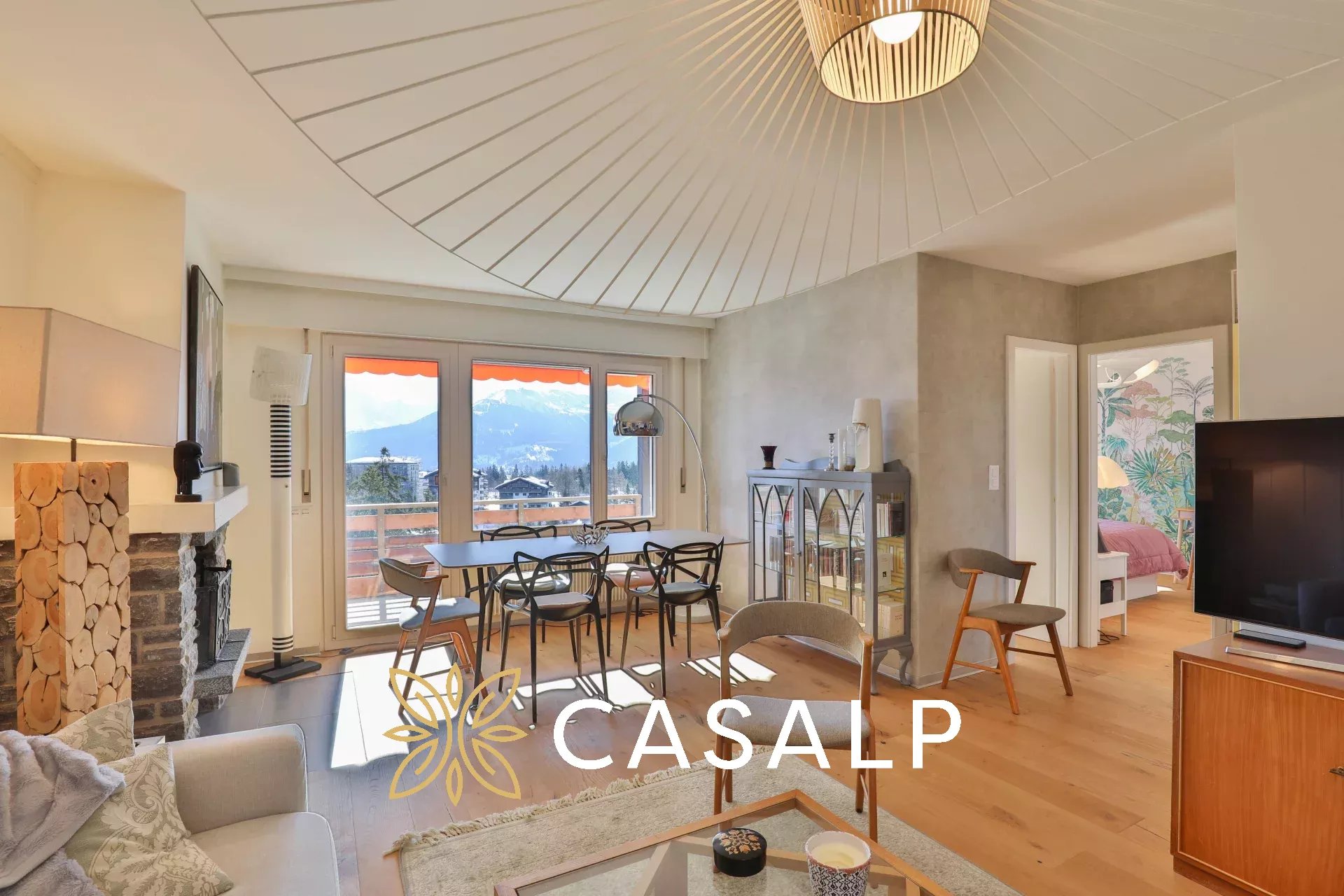 Superb 2.5-room apartment with panoramic view - Ski-in / Ski-out in Crans