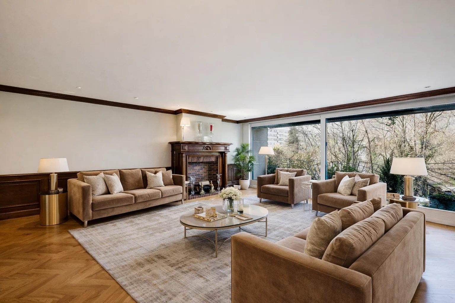 Elegant reception apartment in the heart of Champel