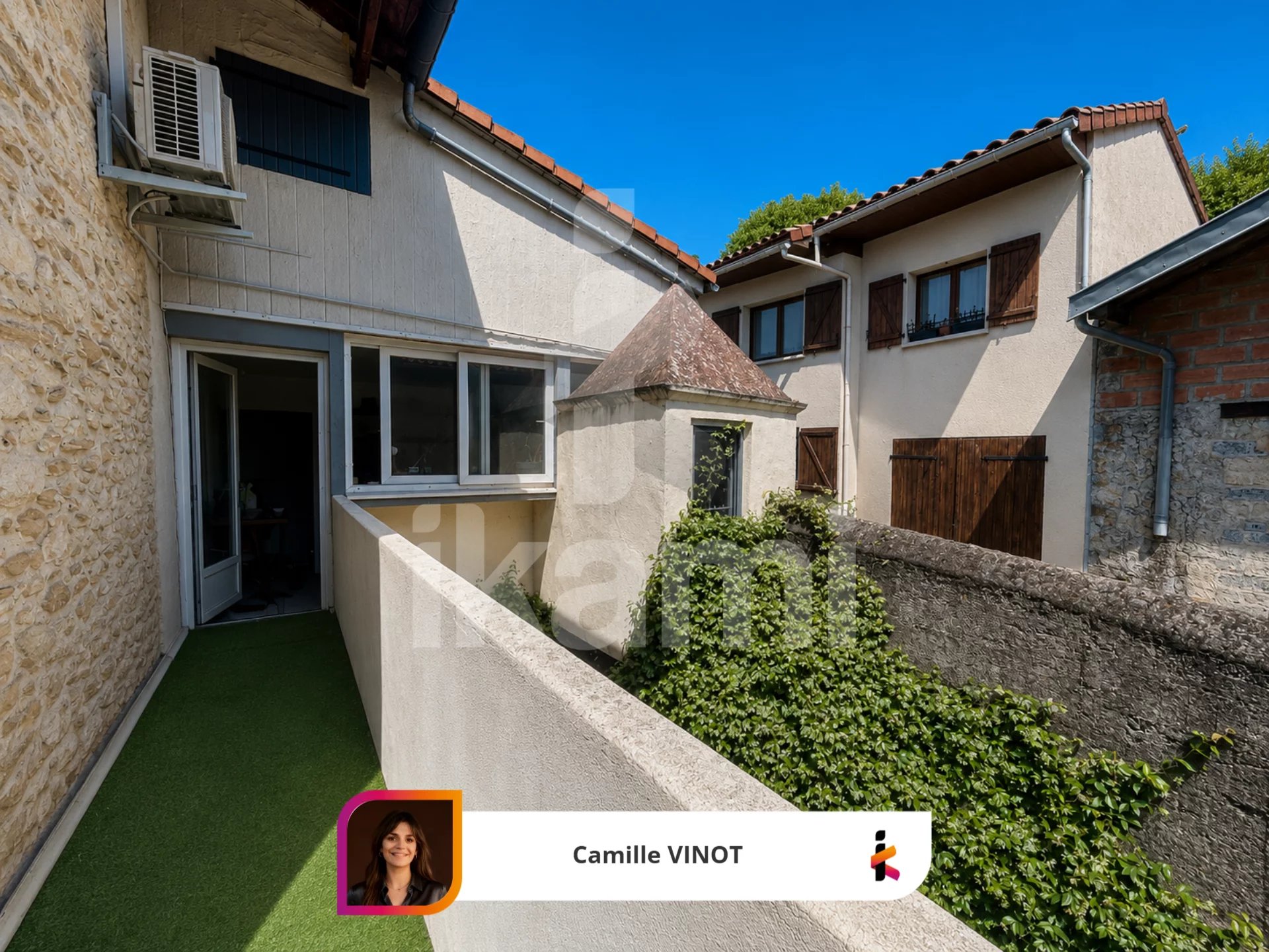 Appartement au coeur de Montmeyran, 94 m2 avec balcon, cour,