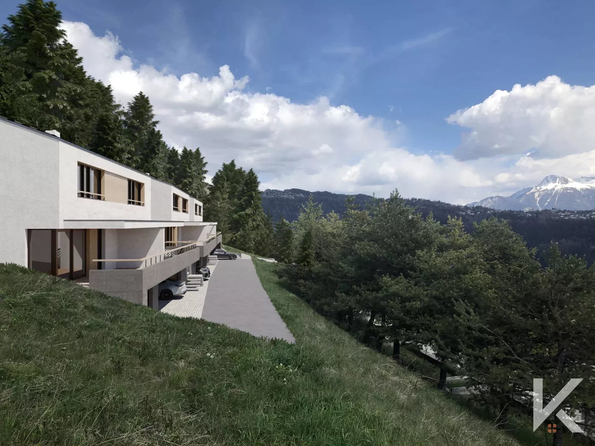 Villa mitoyenne avec vue panoramique