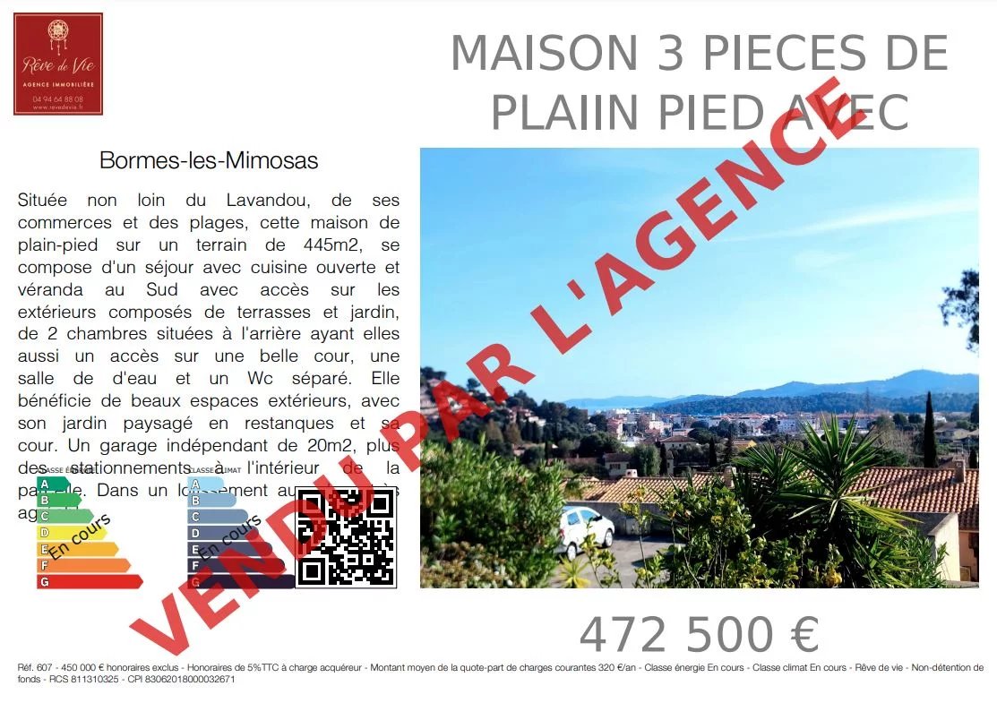 Vente Maison Bormes-les-Mimosas