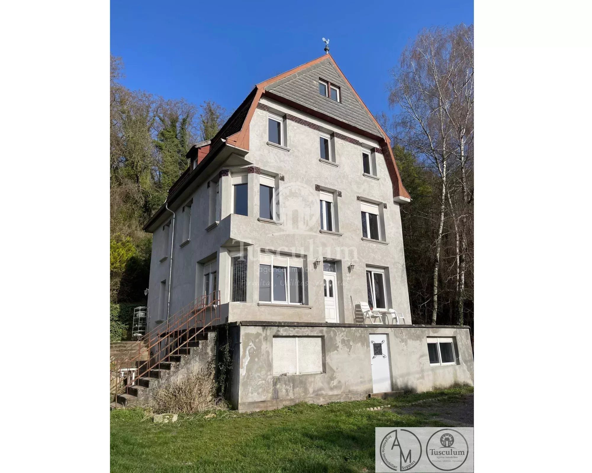 Sierck-les-Bains – Propriété historique 220 m² sur 2,7 ha – Vue Moselle – Sans voisin