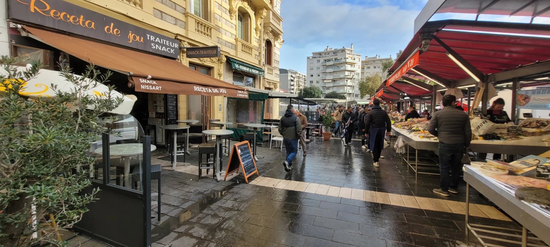 Snack Bar restaurant niçois marché Libération