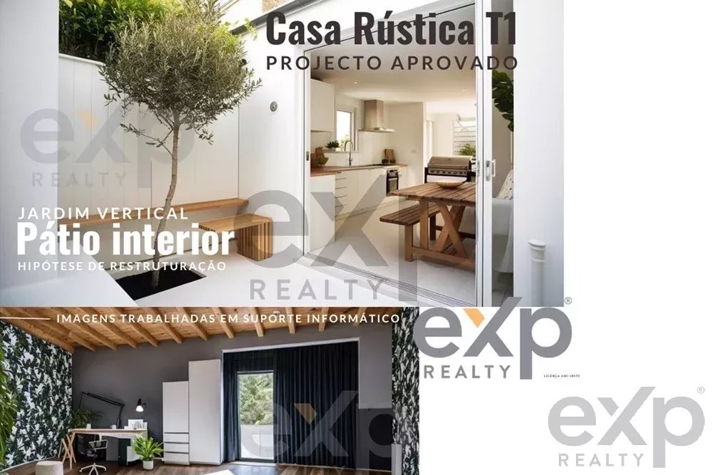Casa Rústica T1 -projeto aprovado-  em  Flor da Rosa, Crato, Portalegre