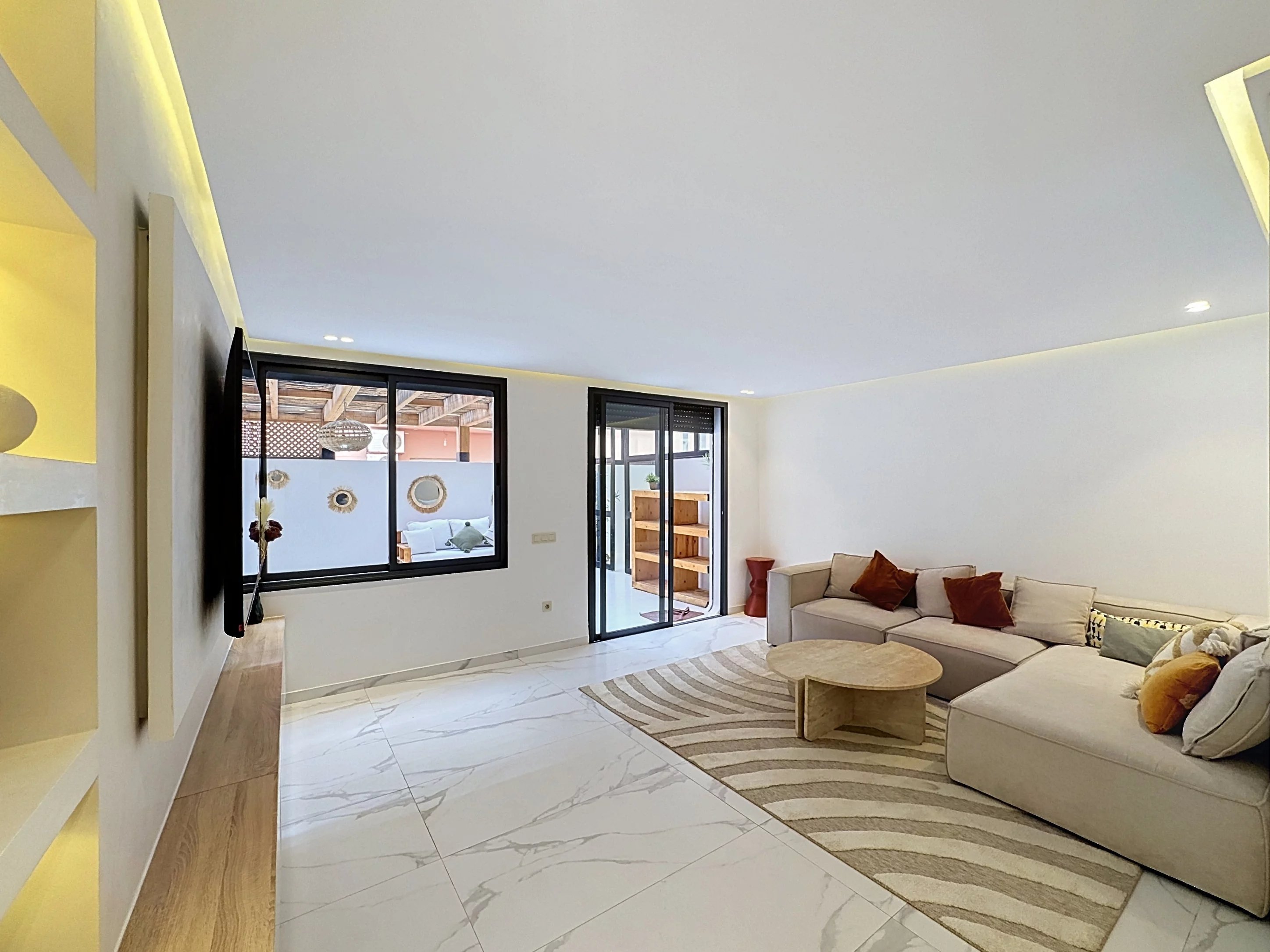 MARRAKECH – CENTRE-VILLE VICTOR HUGO | APPARTEMENT MEUBLÉ CONTEMPORAIN – LOCATION LONGUE DURÉE