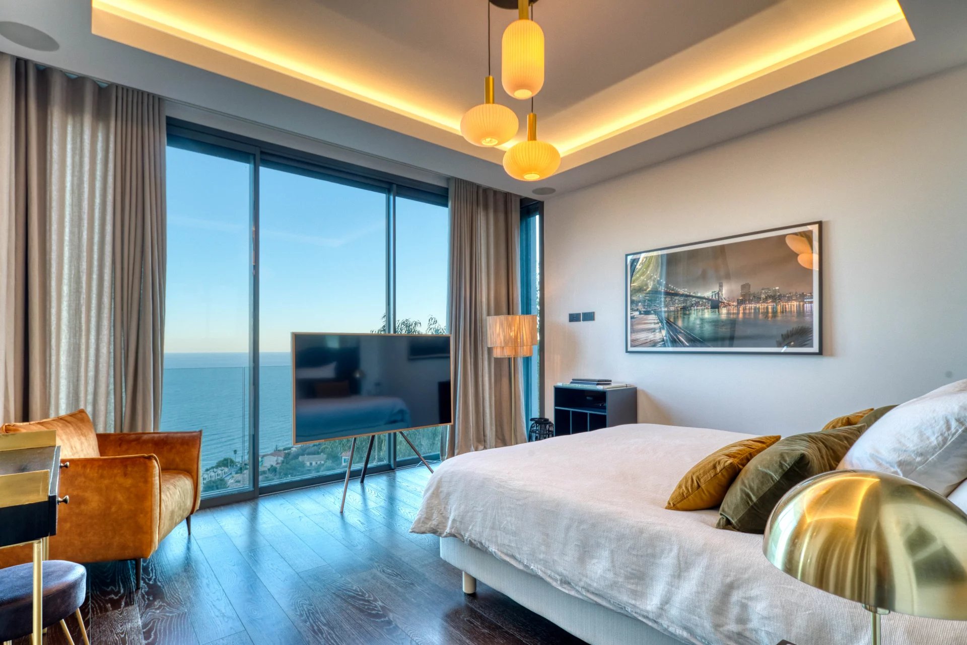 Eze - Villa contemporaine d'exception - vue mer panoramique