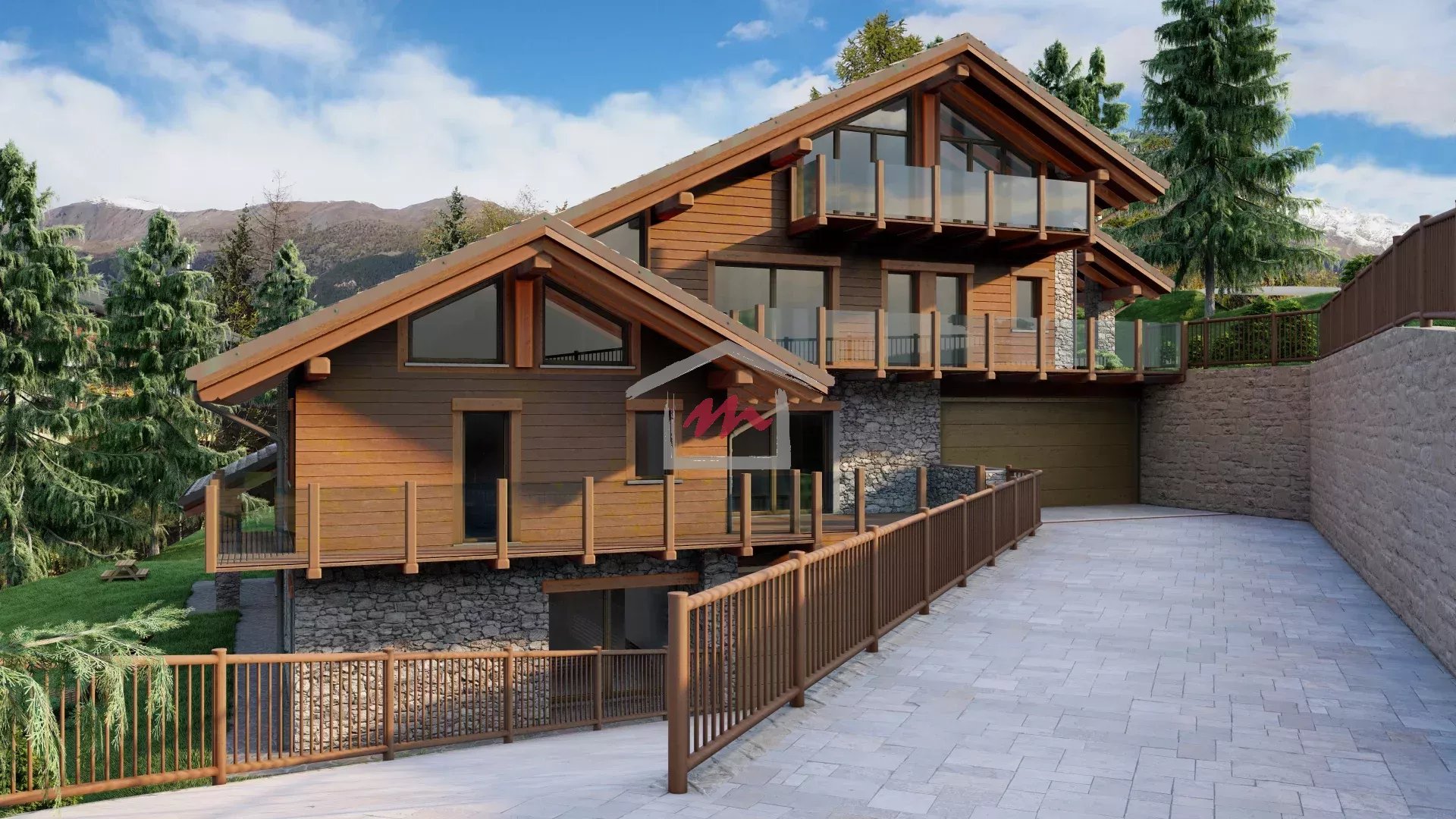 "CHALET CARVING" JOUVENCEAUX - 9. TRILOCALE SU DUE LIVELLI