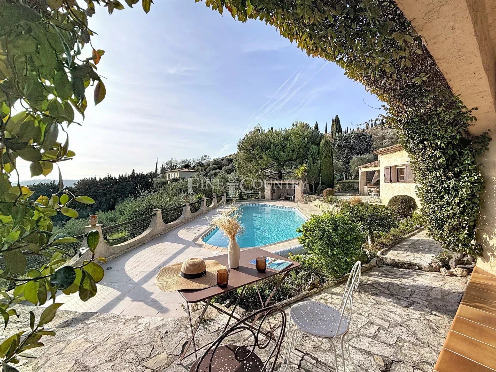 Vente villa Cabris vue mer