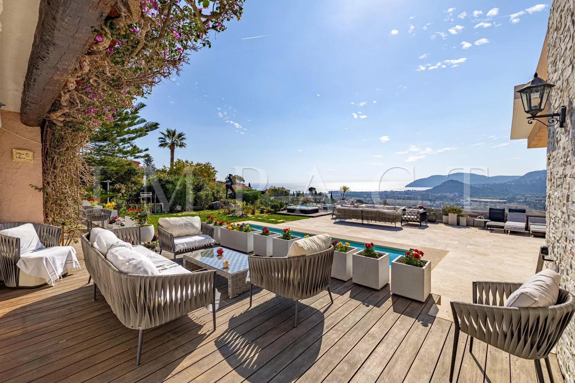 Rental sea view villa Mandelieu-la-Napoule