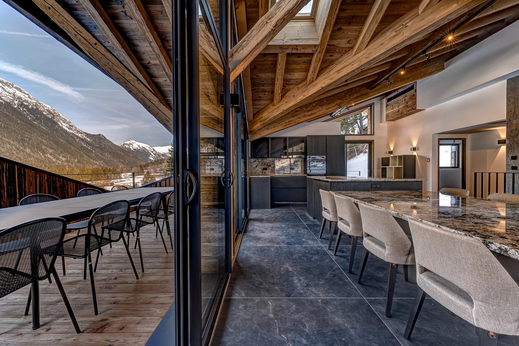 Photo of CHAMONIX – A recently completed, luxury 5-bedroom chalet with pool in le Lavancher