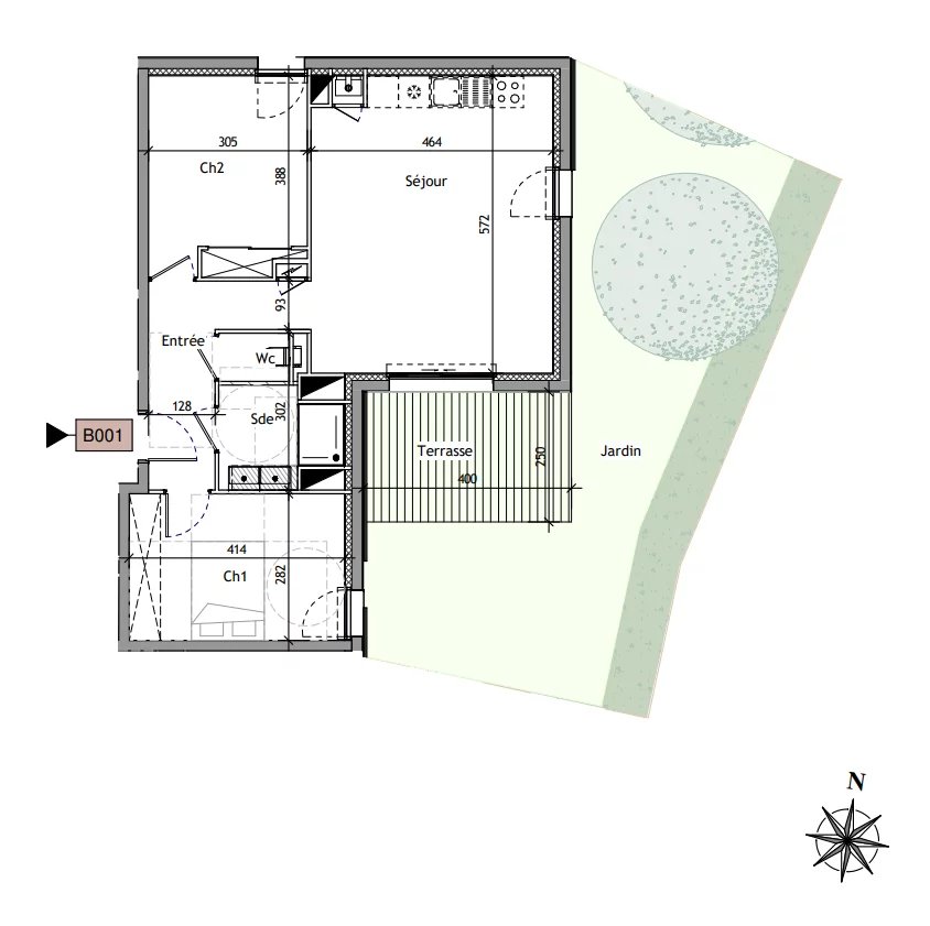 Appartement neuf 4 pièces 62,35M² St Marc sur Mer