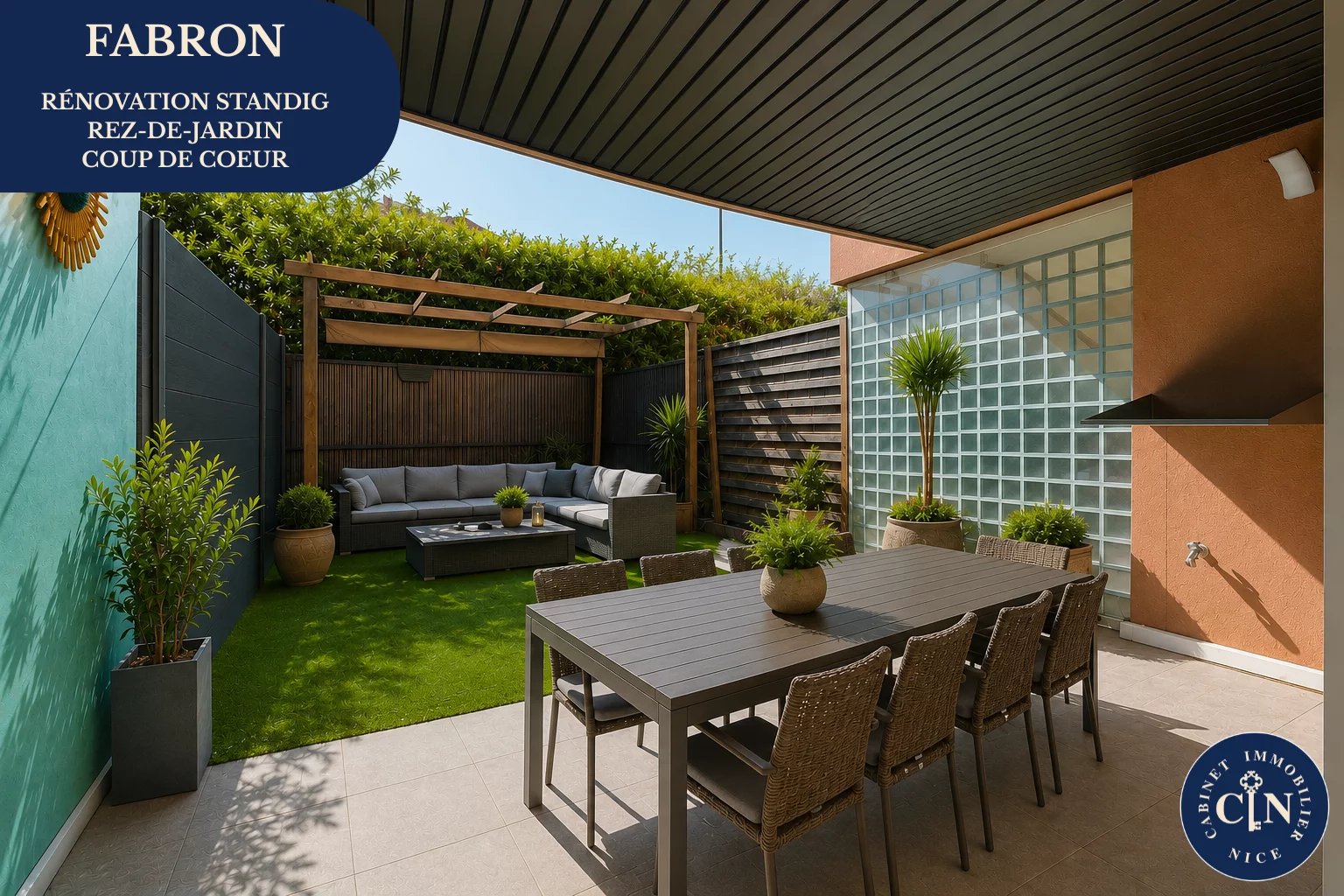 Appartement 3 pièces – Jardins & Standing – Fabron