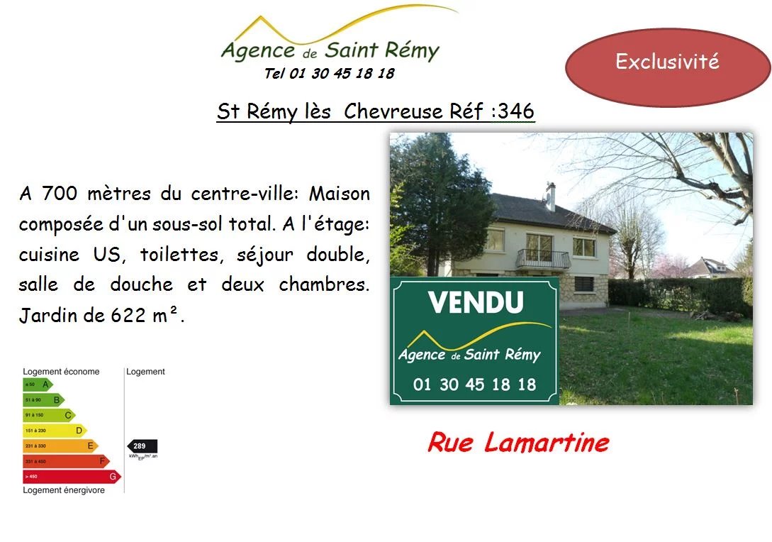 Vente Maison Saint-Rémy-lès-Chevreuse