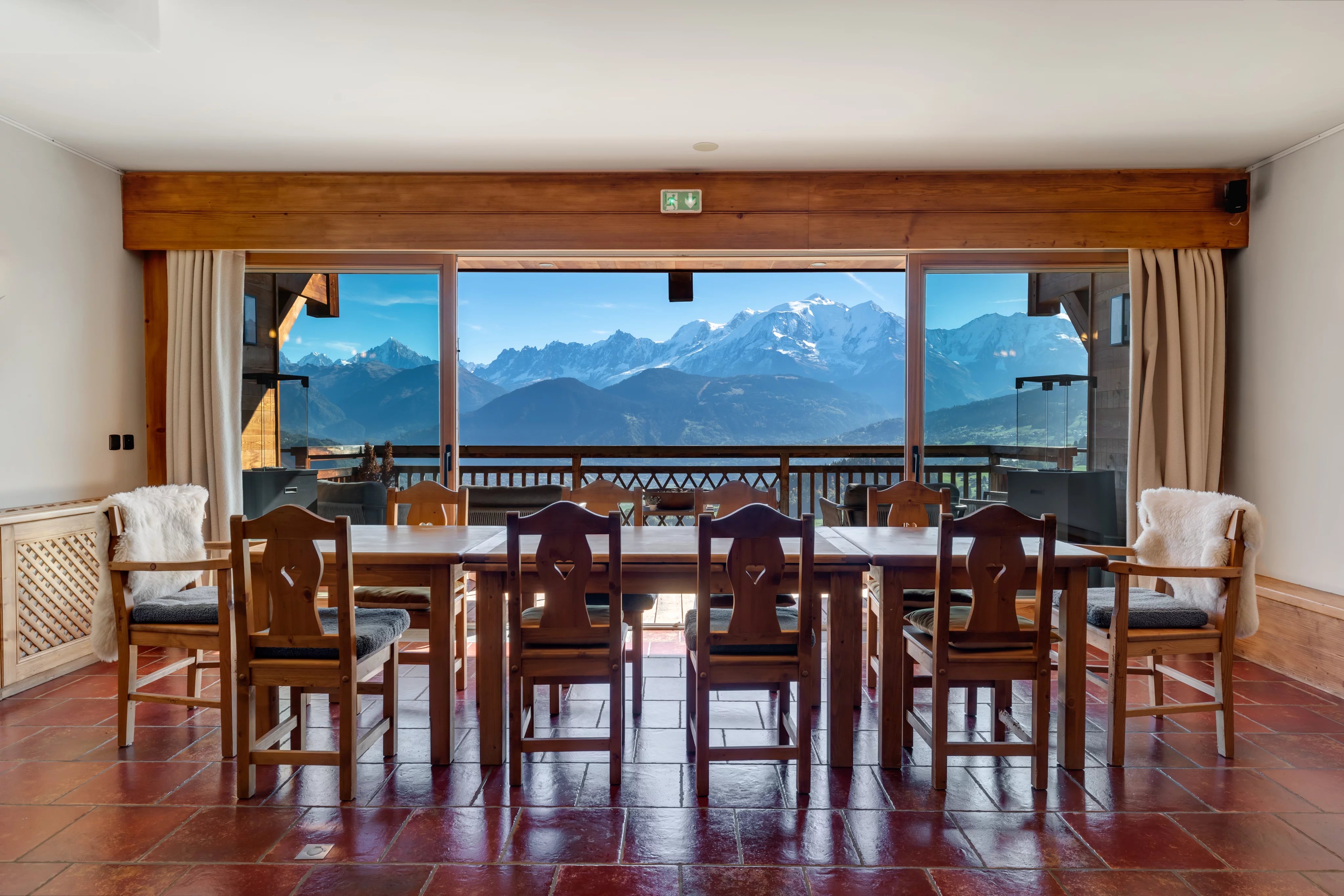 Splendide chalet avec vue extraordinaire sur le Mont-Blanc