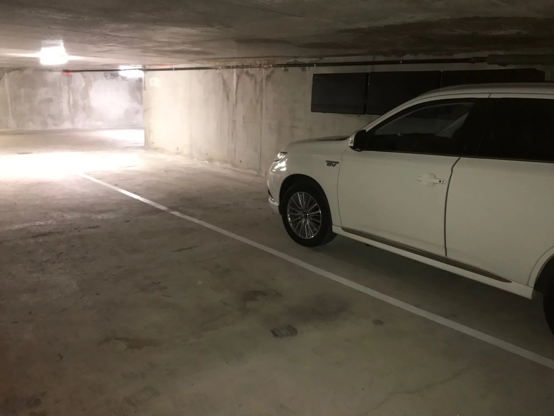 Secure parking in the basement