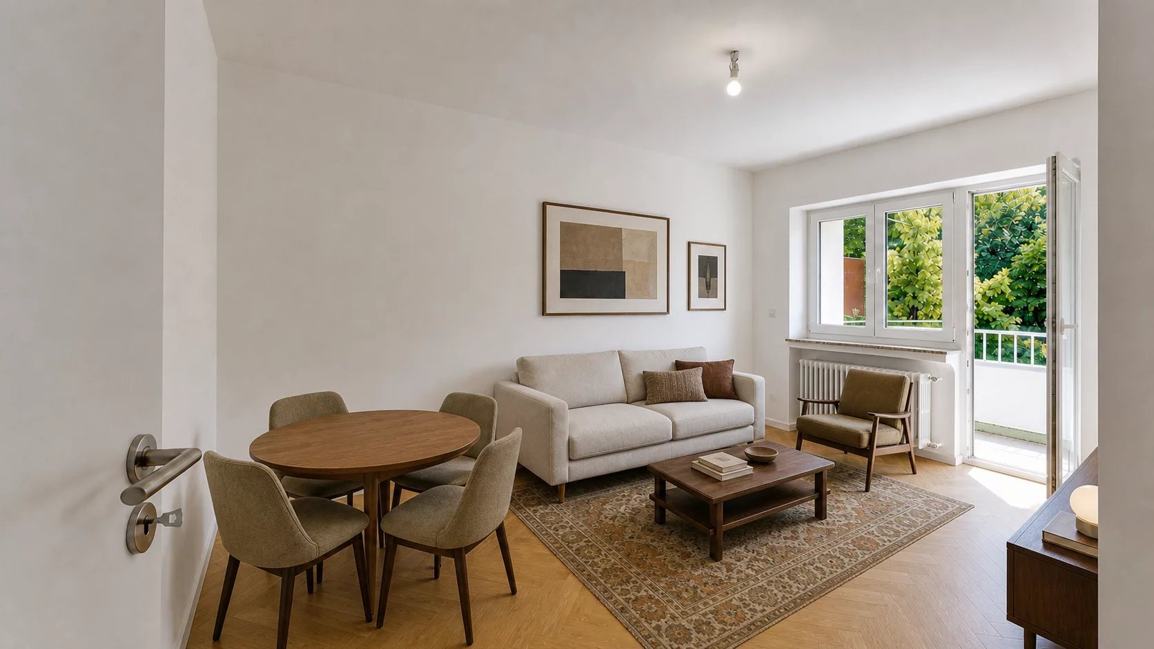 Appartement rénové 2 chambres en centre de Bettembourg, jardin et terrasse — photo 3