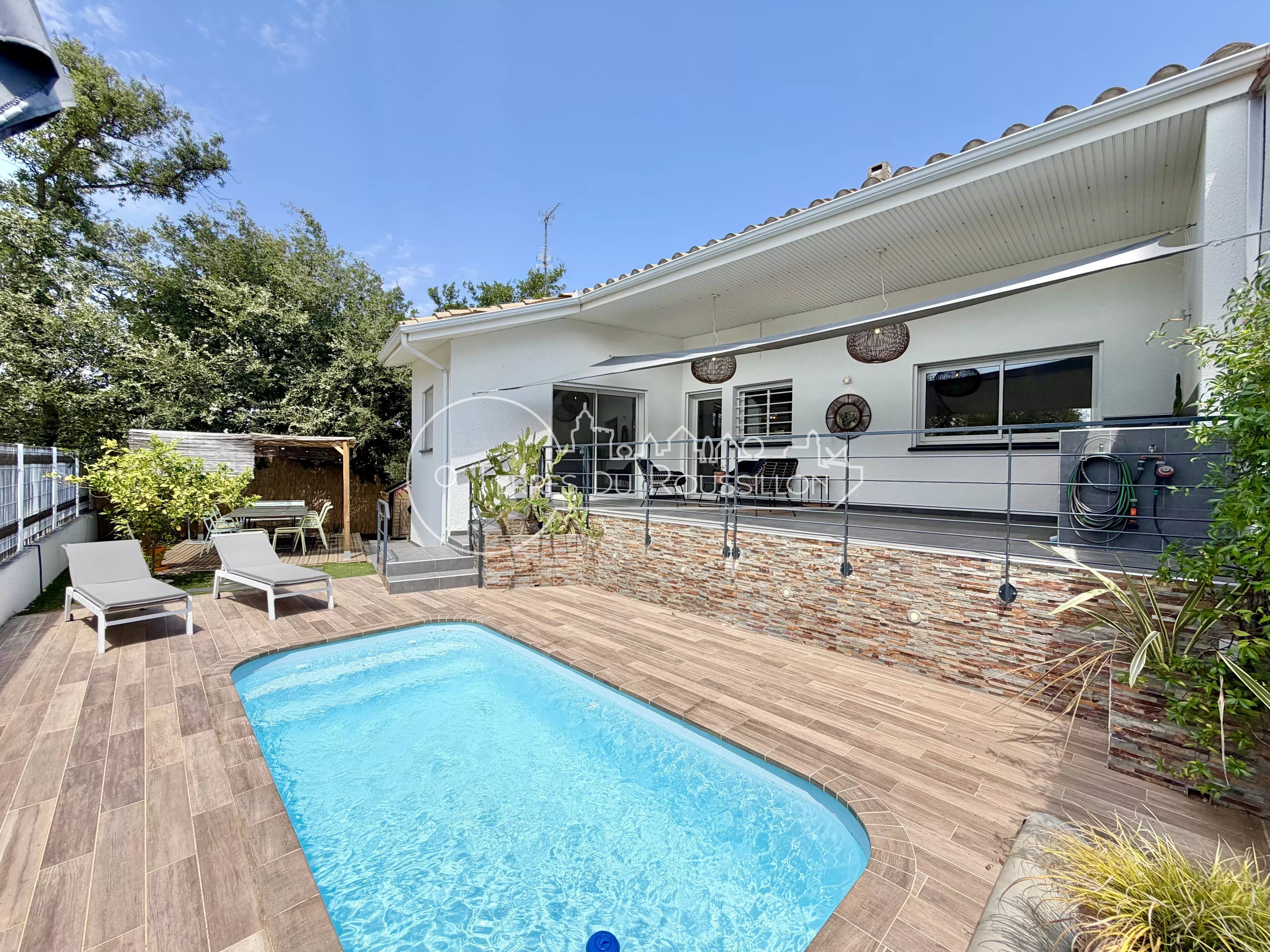 Maison Moderne 3 Faces 140 m² avec Piscine PERPIGNAN