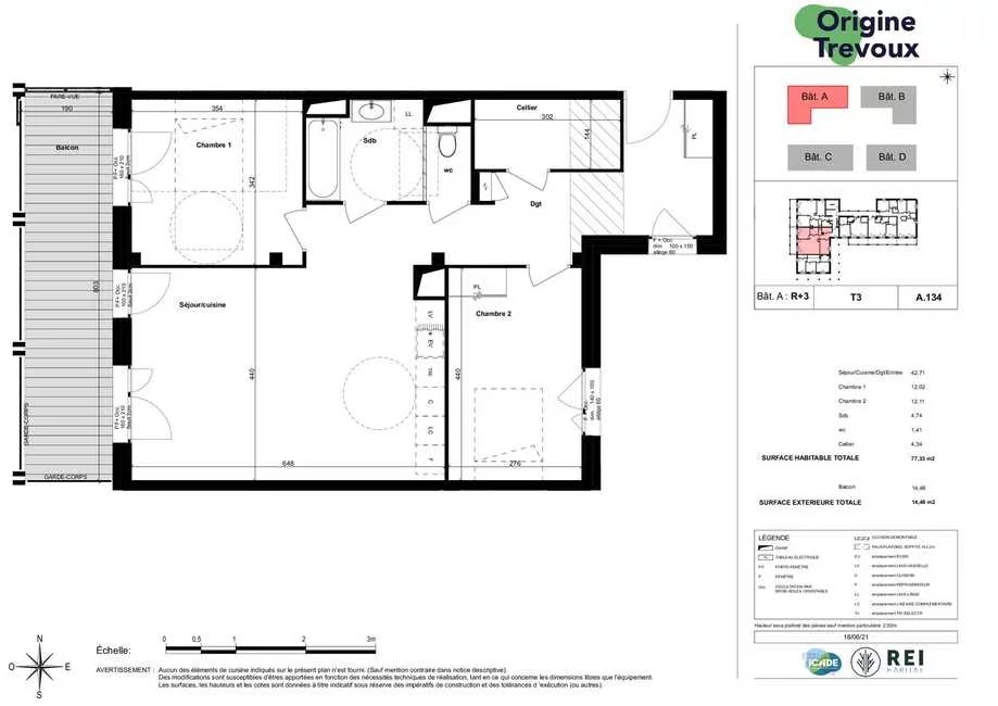 Appartement neuf T3 - À partir de 267 000 € TTC