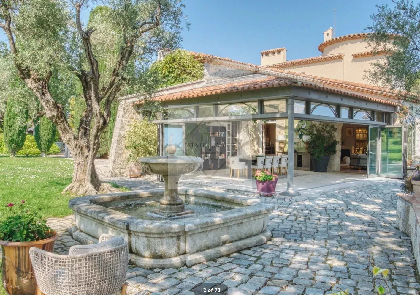 Villa Provençale avec piscine et court de tennis, à pied du village de Mougins — photo 12