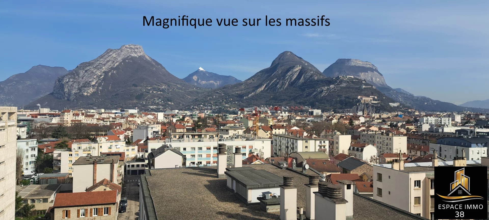 Grenoble Joseph Vallier - Appartement T4 de 84 m² en étage élevé, cave