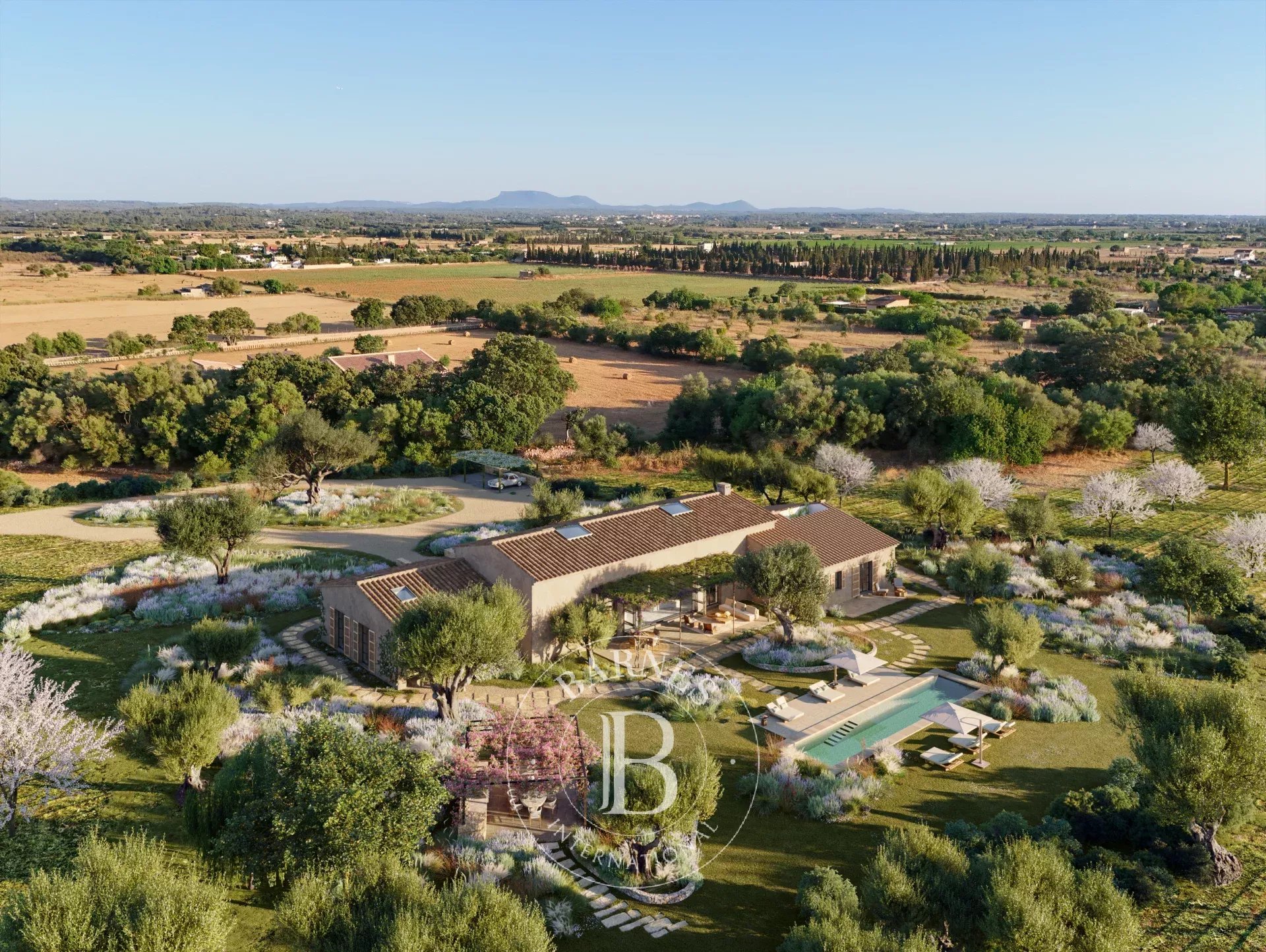 Villa Valle de los Almendros - Lujo contemporaneo con vistas a la montaña en Binissalem