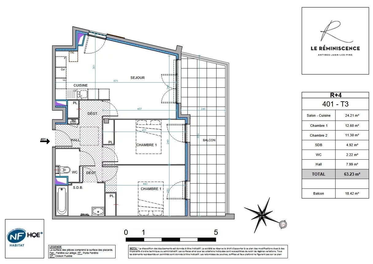 3 or 4 rooms new-build apartments close to the sea