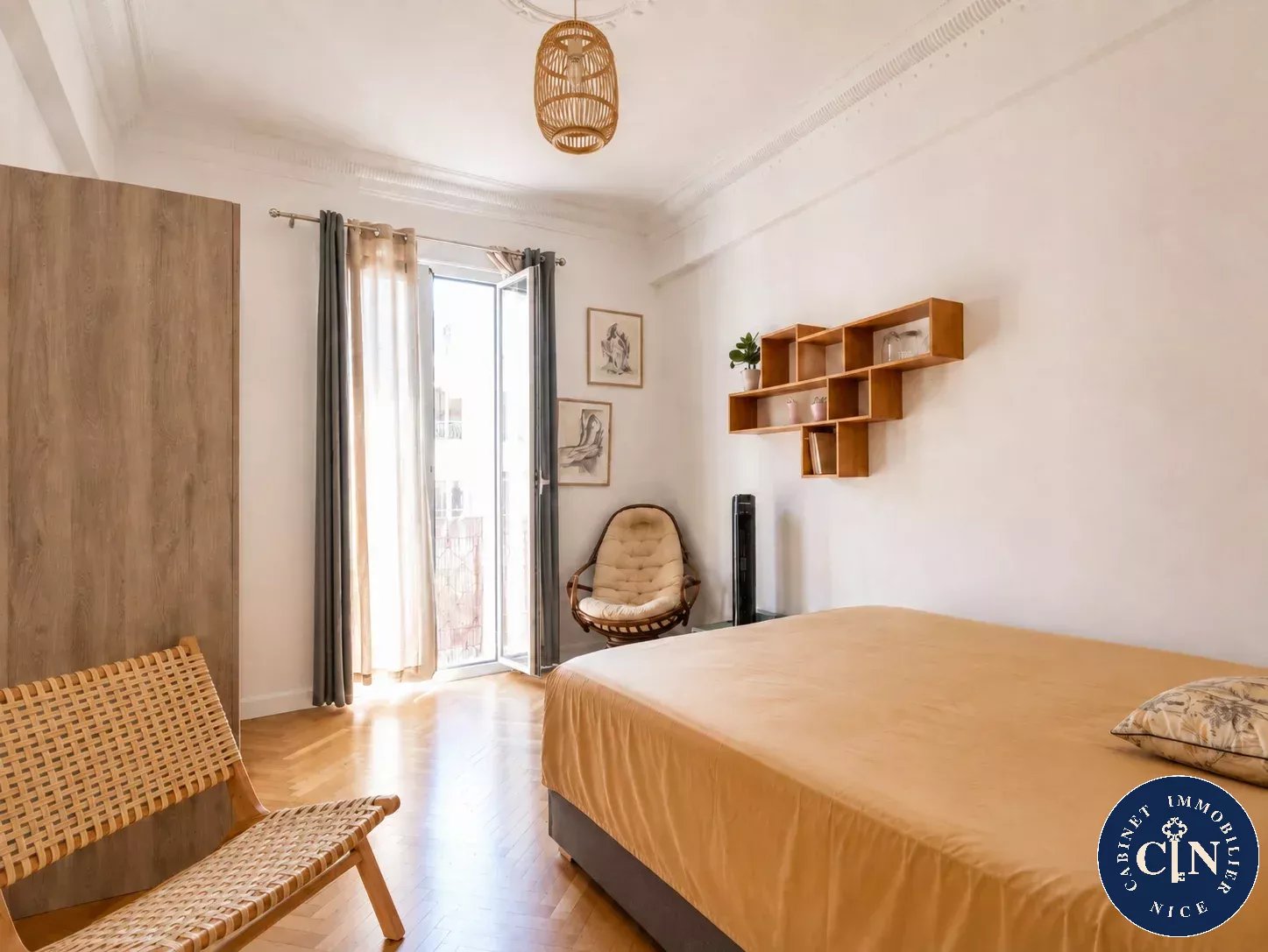 2 pièces 48 m² - Charme bourgeois au calme - Parc impérial — photo 7