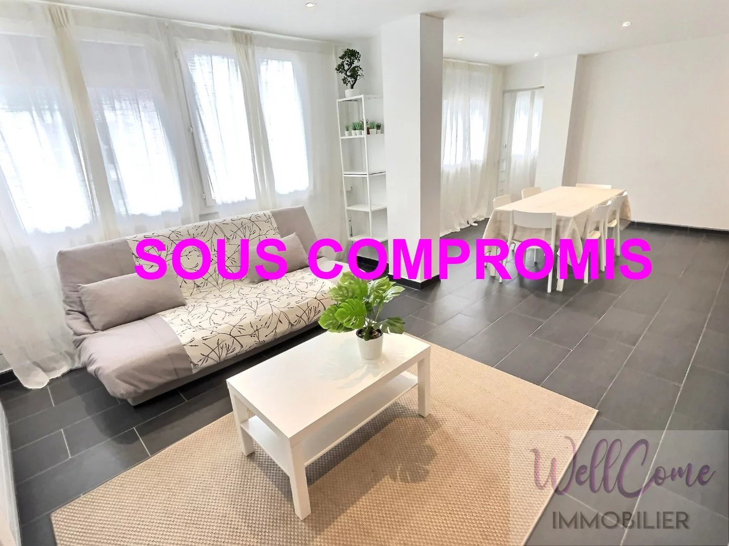 Aix Les Bains centre ville appartement type 3 bis de 91m² avec cave