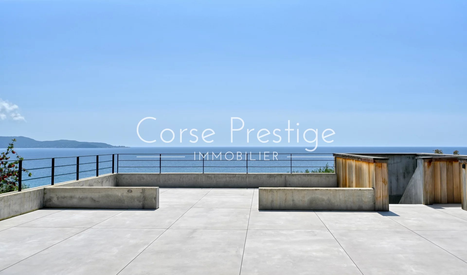 villa contemporaine - vue mer et piscine - golfe du valinco image5
