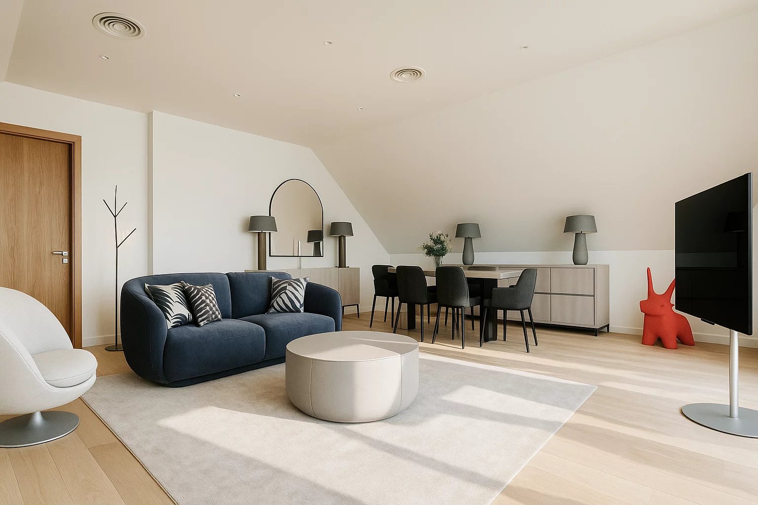 Corner duplex penthouse with terrace