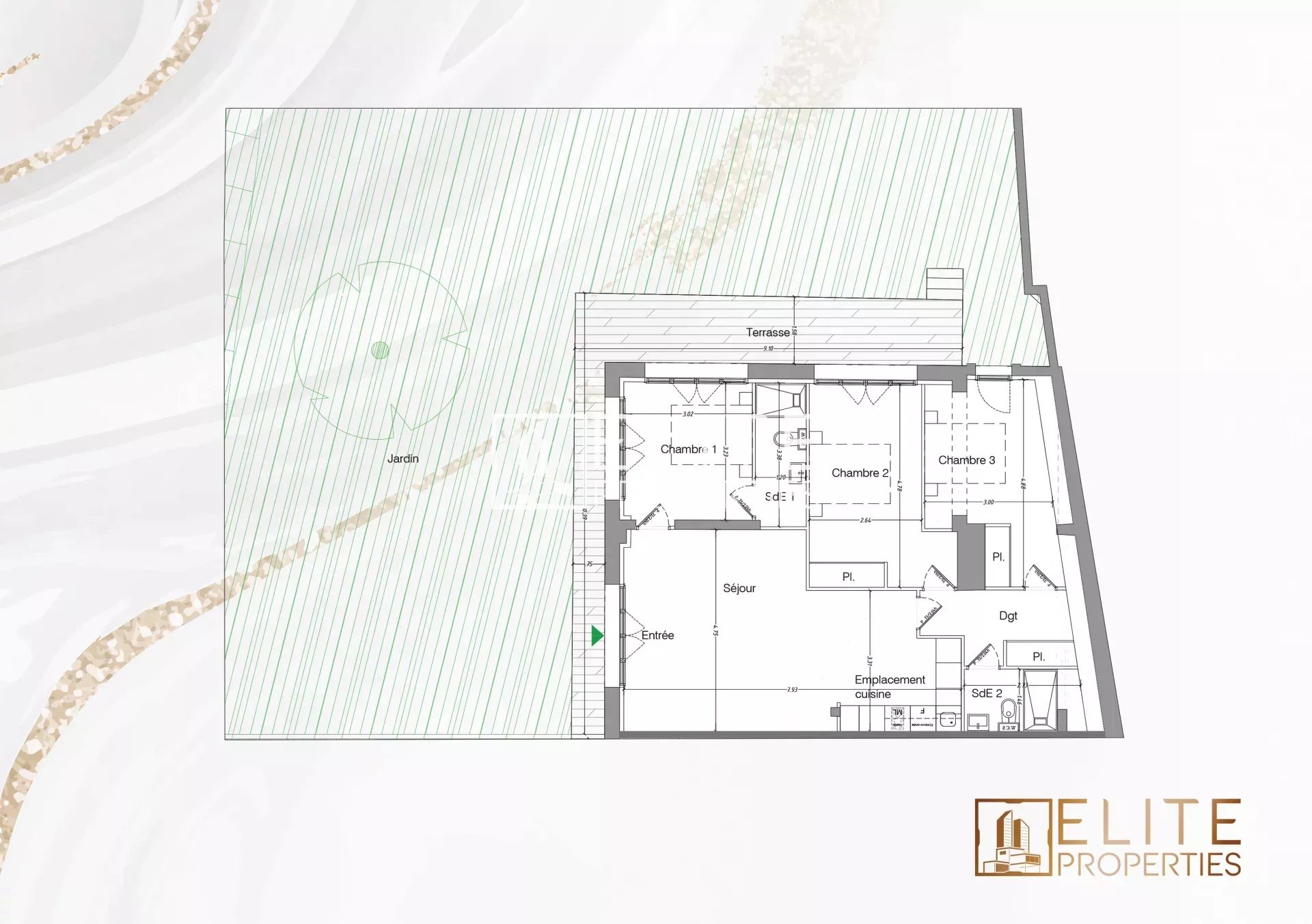 Mouans sartoux ESPACE ET NATURE POUR CE T4 - 80m² habitable + 598 m² de jardin - Photo 4