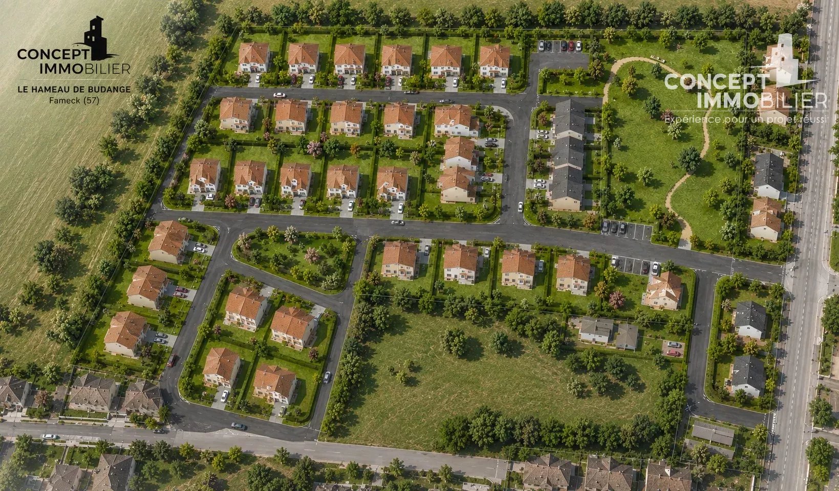 Terrain à bâtir – 600 m² – Fameck (Budange)