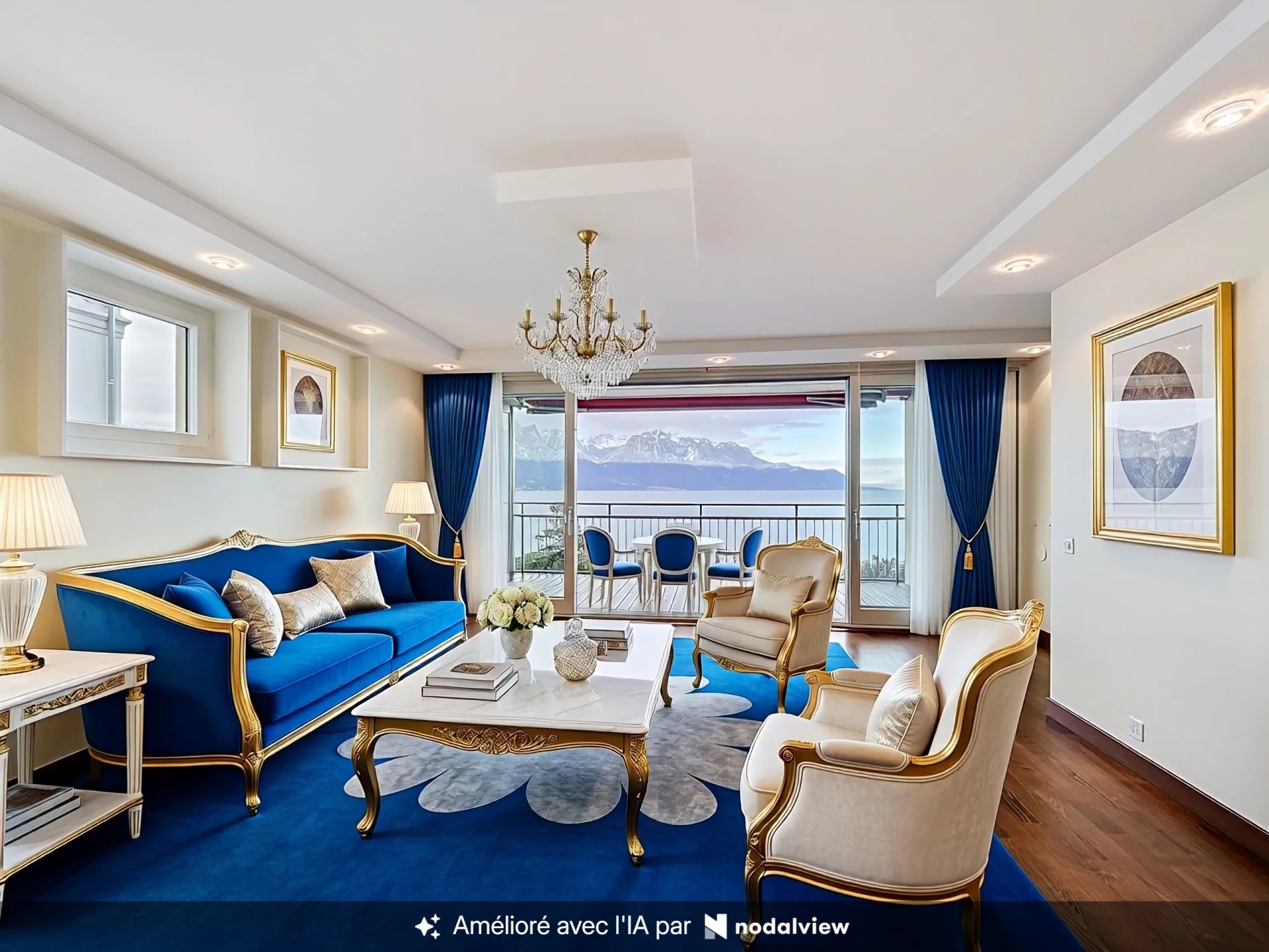 Stunning 4.5-room apartment with a panoramic view of Lake Léman