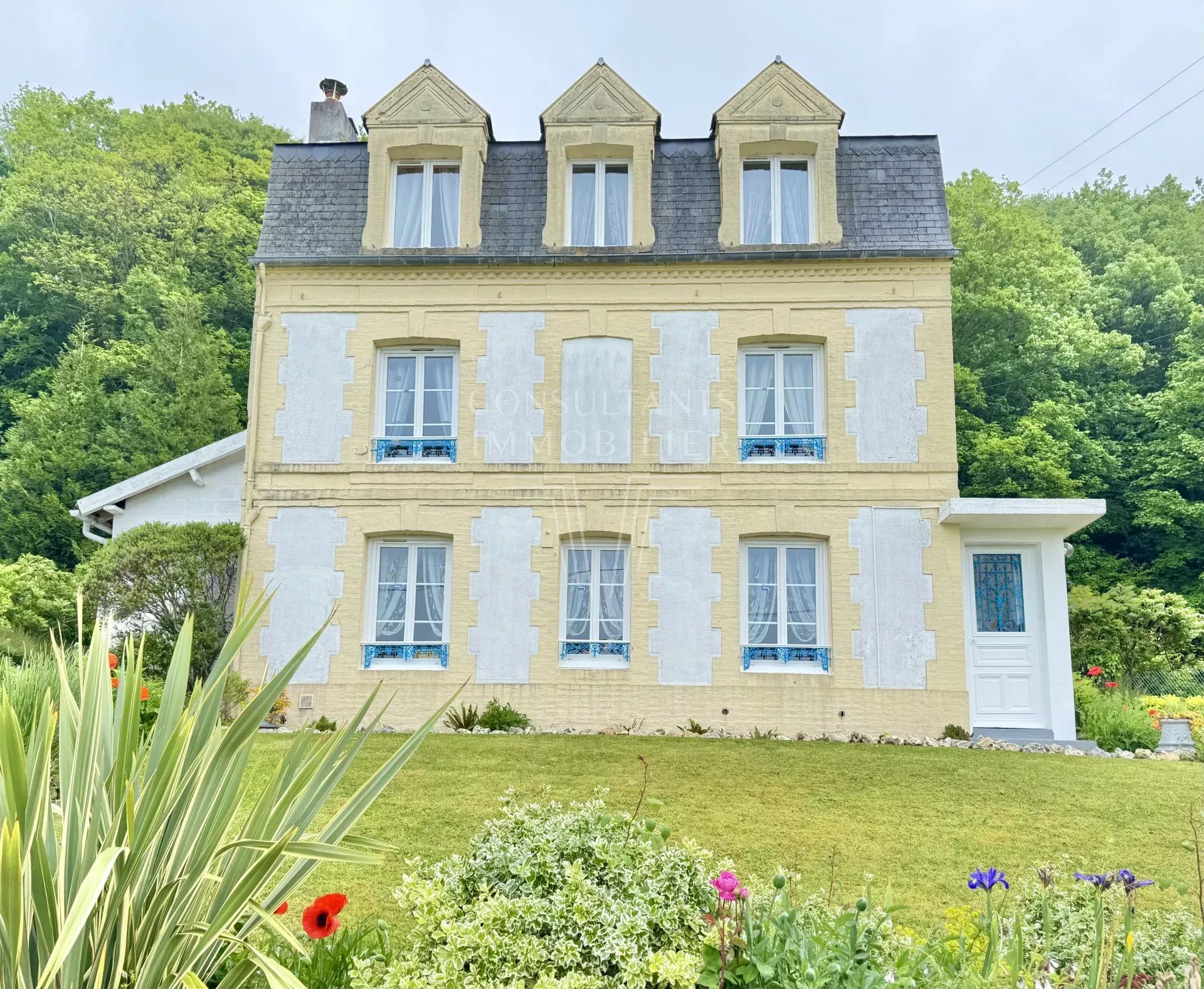 TROUVILLE SUR MER MAISON VUE MER 3 CHAMBRES JARDIN