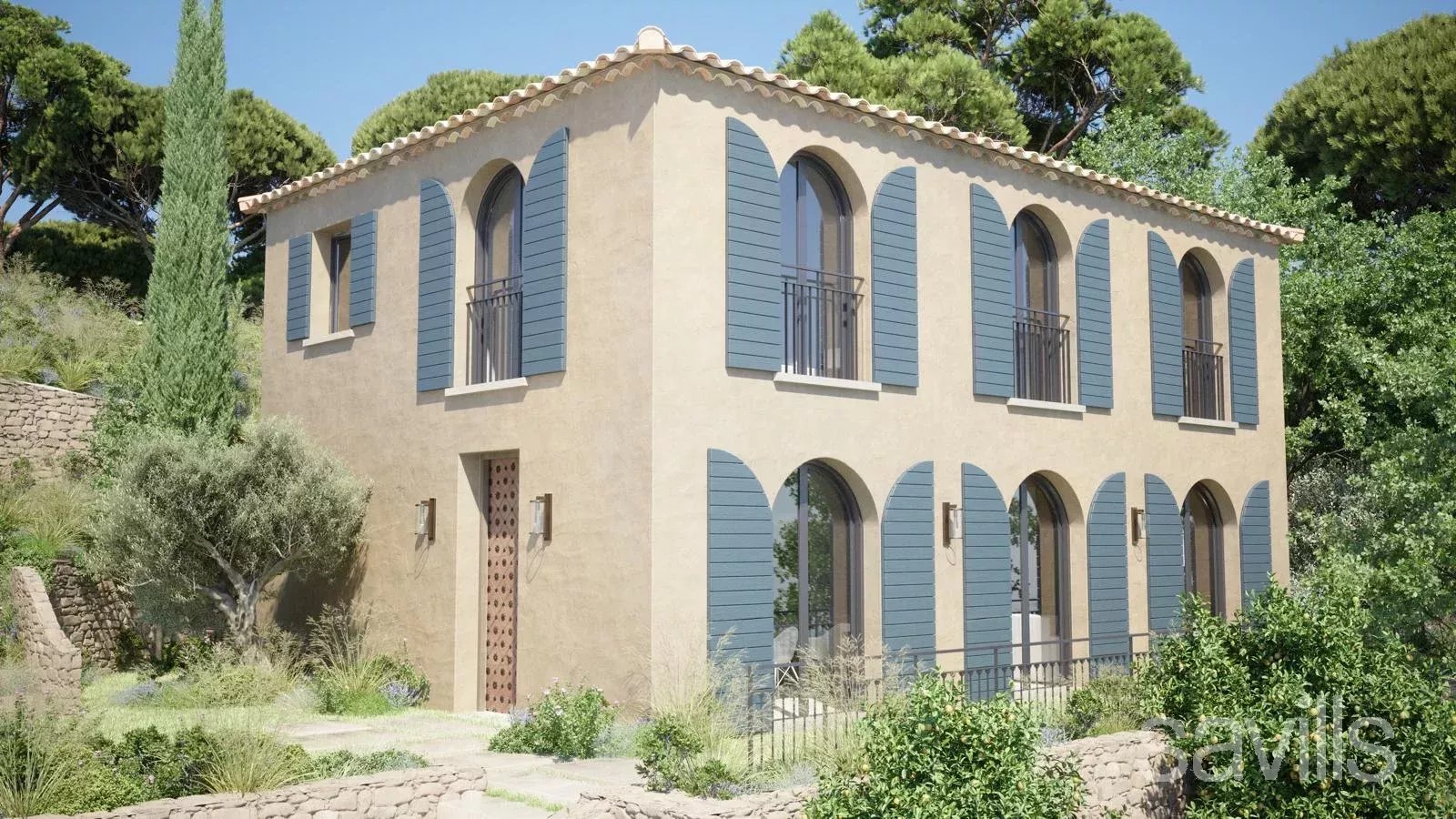 Open sea view for this newly built project close to Gigaro