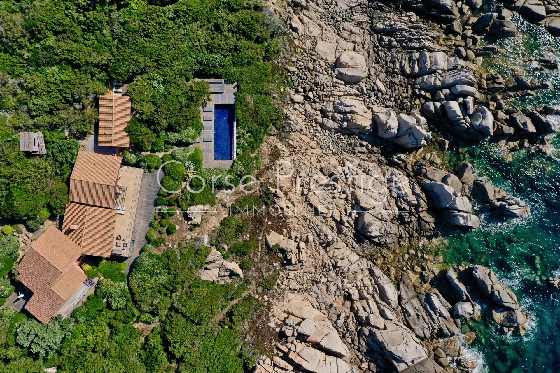 seafront villa for sale - bay of ajaccio - natural environment - south corsica image1