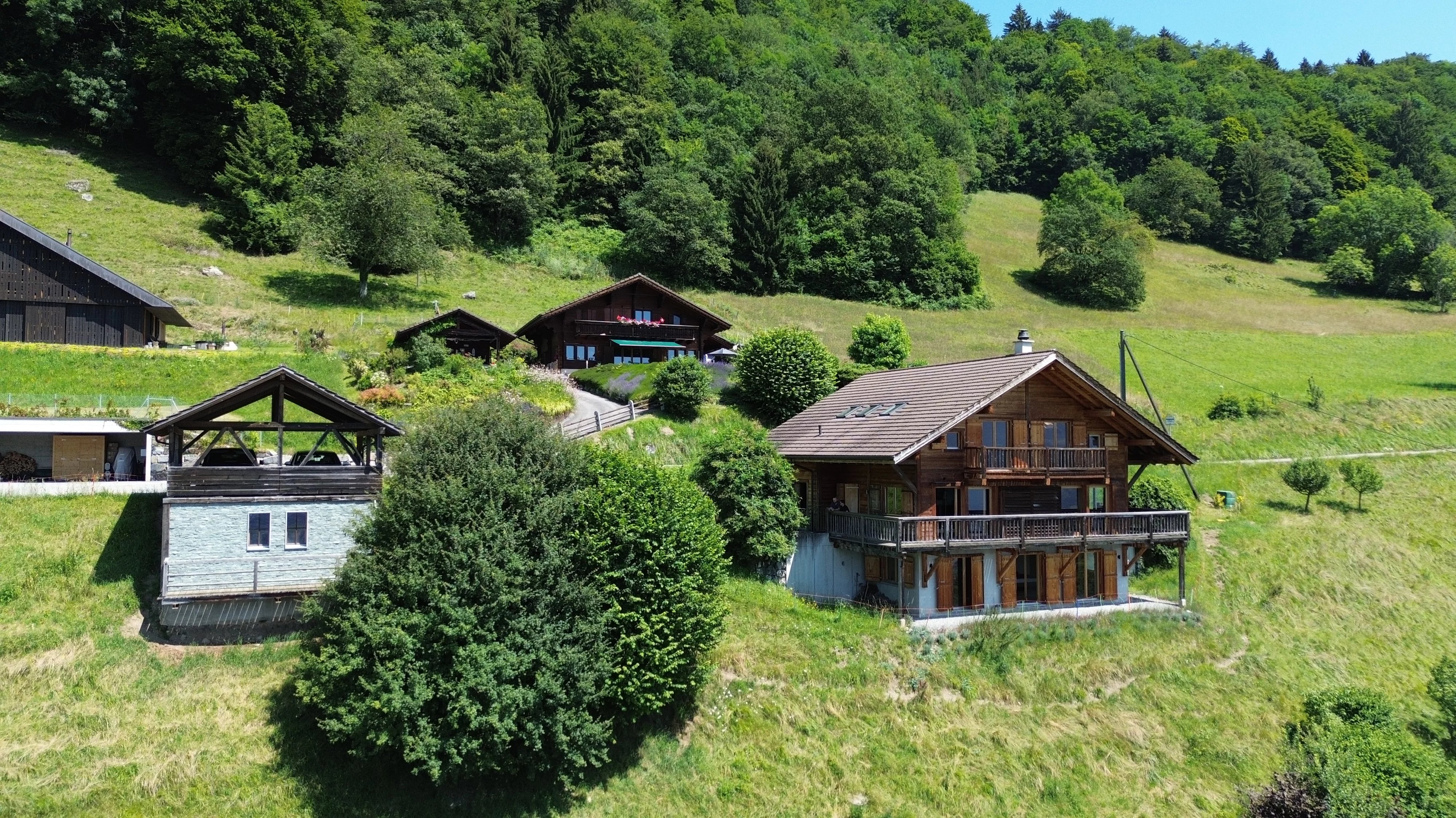 Chalet de charme avec vue panoramique sur les Dents du Midi