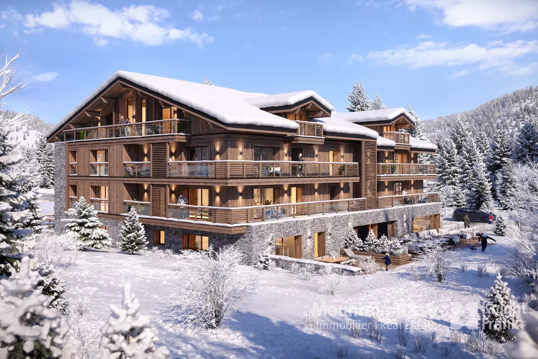 A first floor 3 bed apartment in Les Gets Accommodation in Chamonix