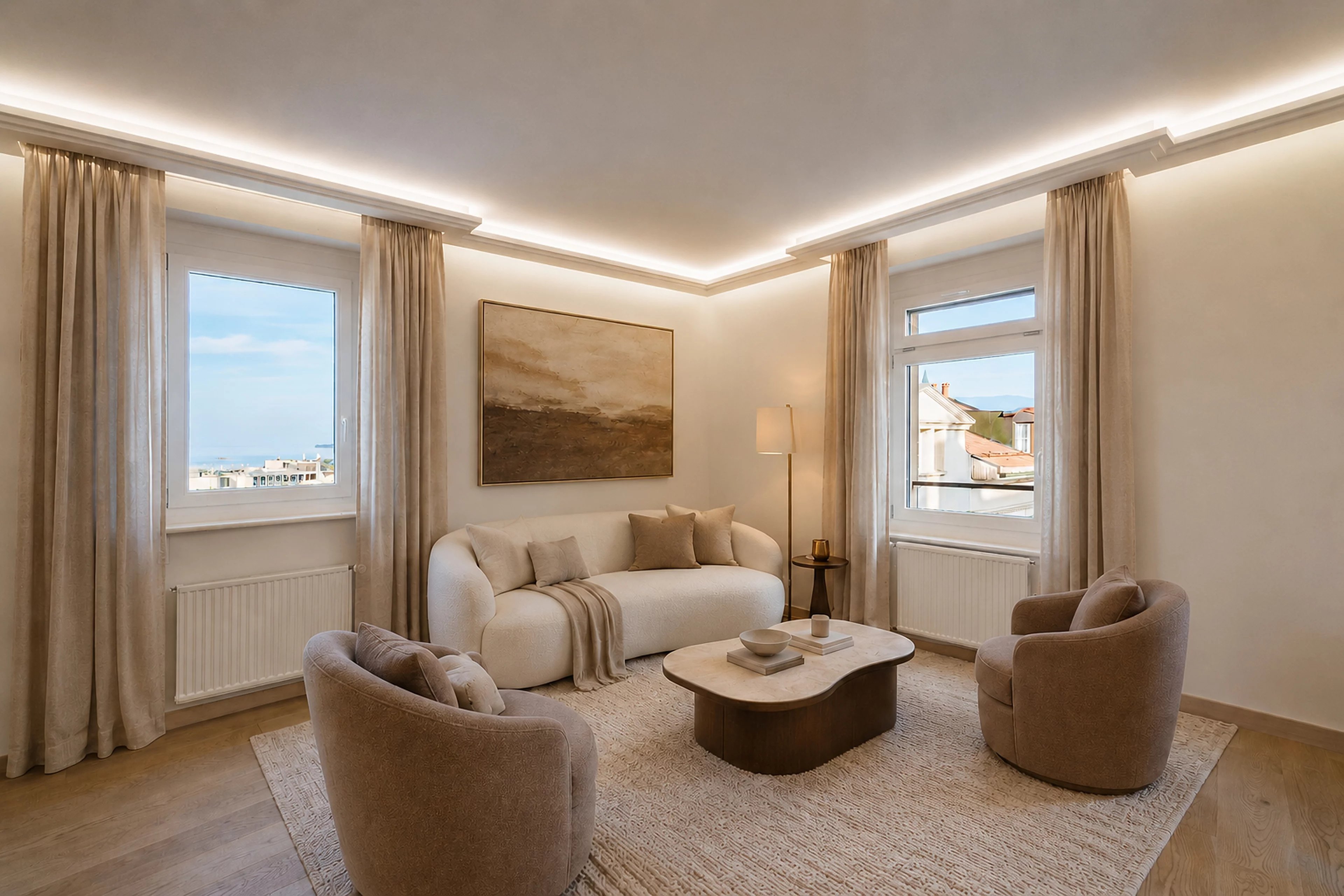Appartement de 5 pièces avec vue sur le lac et la Cathédrale