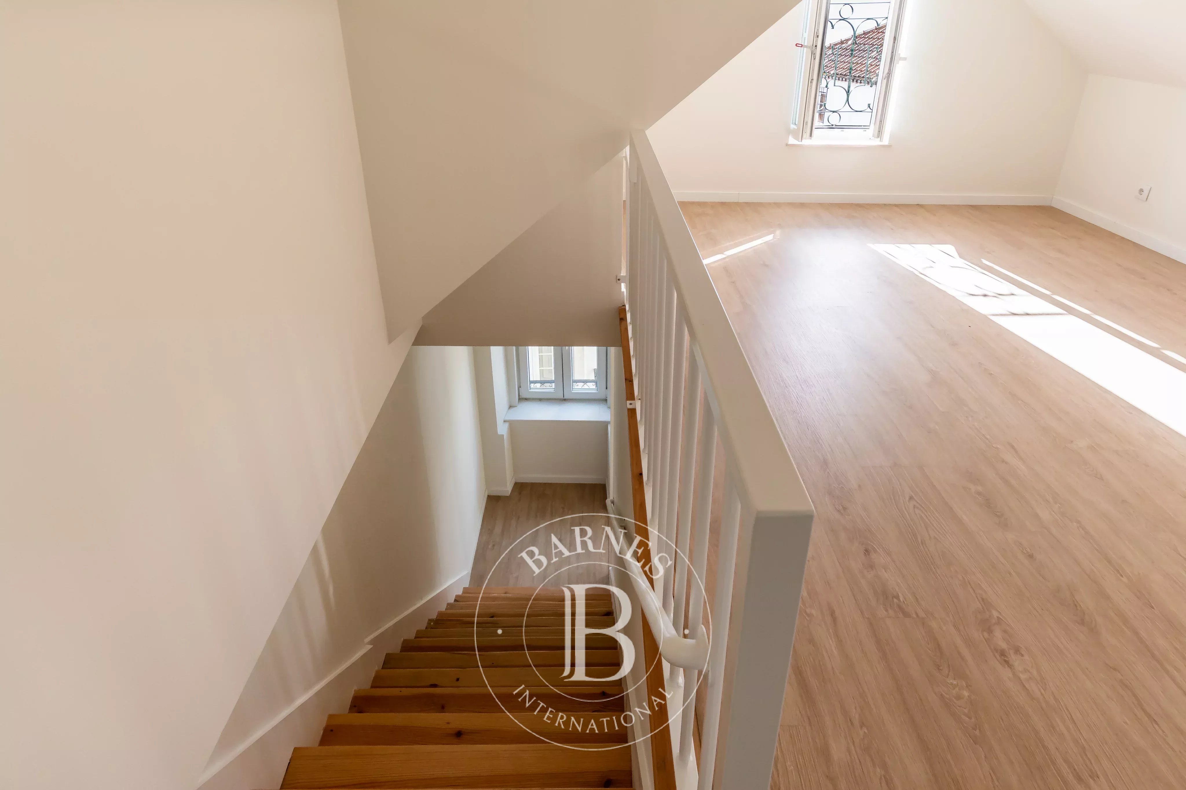 Vista rio num bairro histórico