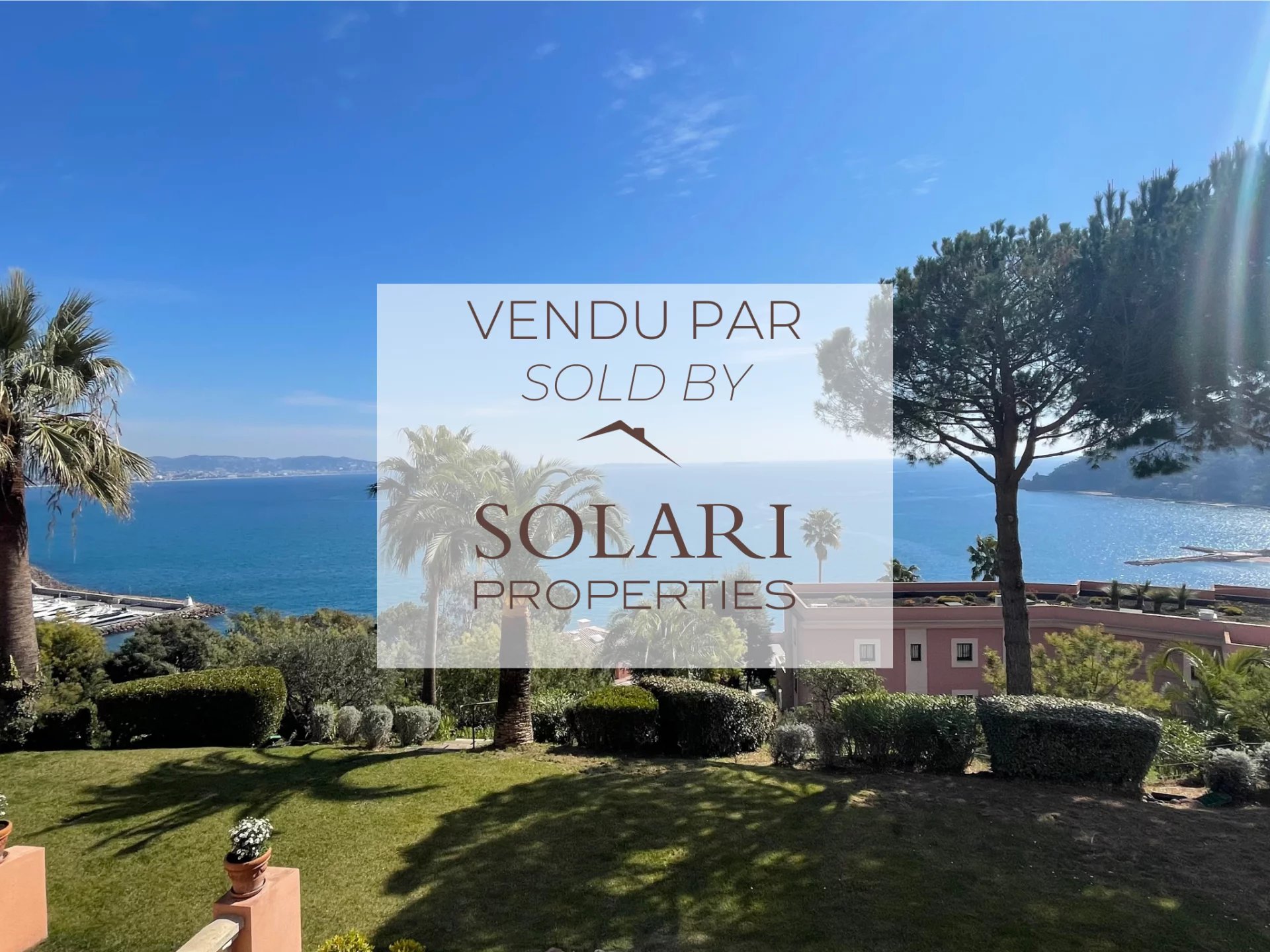 SOLD Apartment with panoramic sea view in Theoule