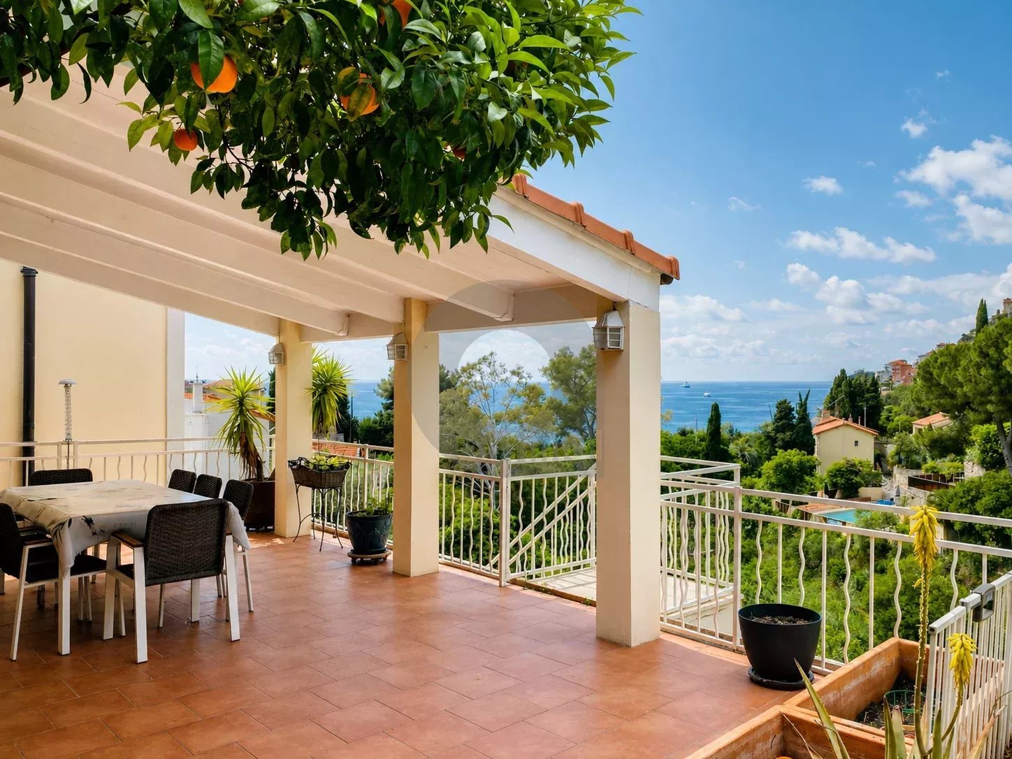 VENTE APPARTEMENT DUPLEX 4P VUE MER ROQUEBRUNE CAP MARTIN-GOLFE BLEU