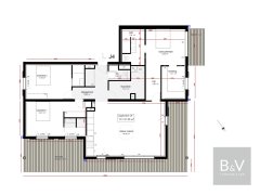 132 m² 4-room apartment with 43 m² terrace — photo 3 of 3