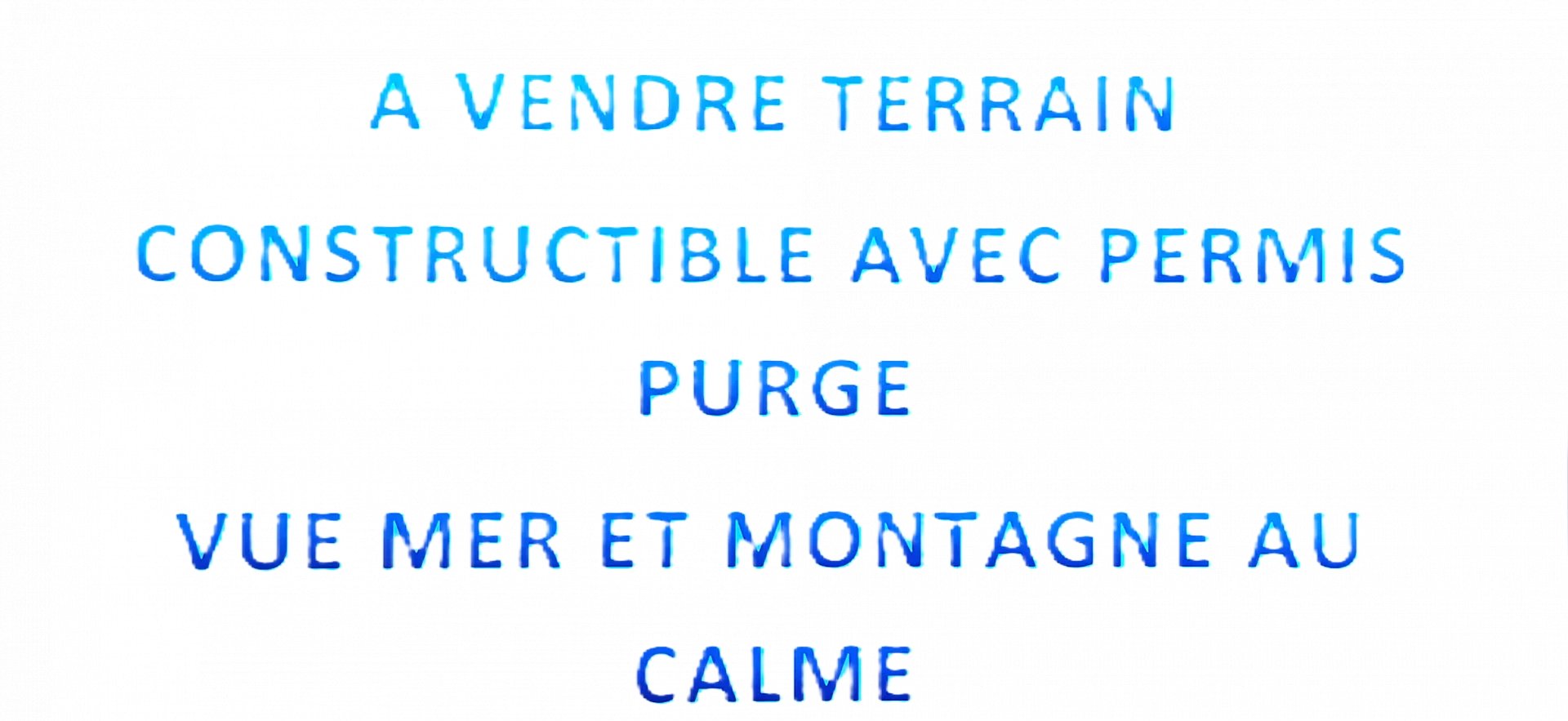 Terrain constructible avec permis purgé