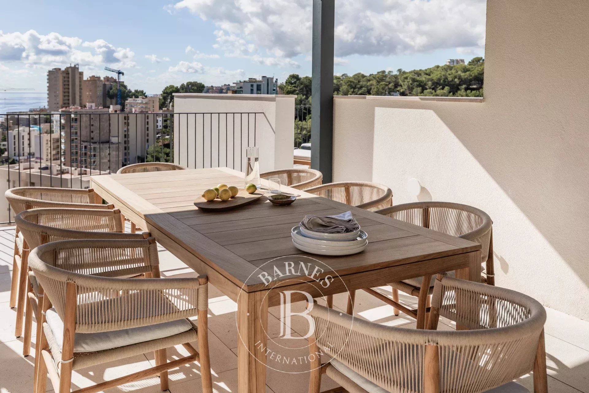 Penthouse avec vue sur la mer à Cala Major avec piscine privée et terrasse