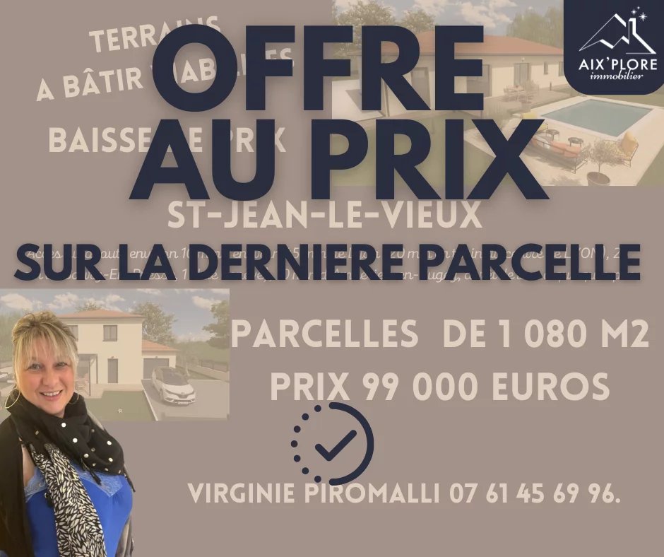 Vente Terrain Saint-Jean-le-Vieux
