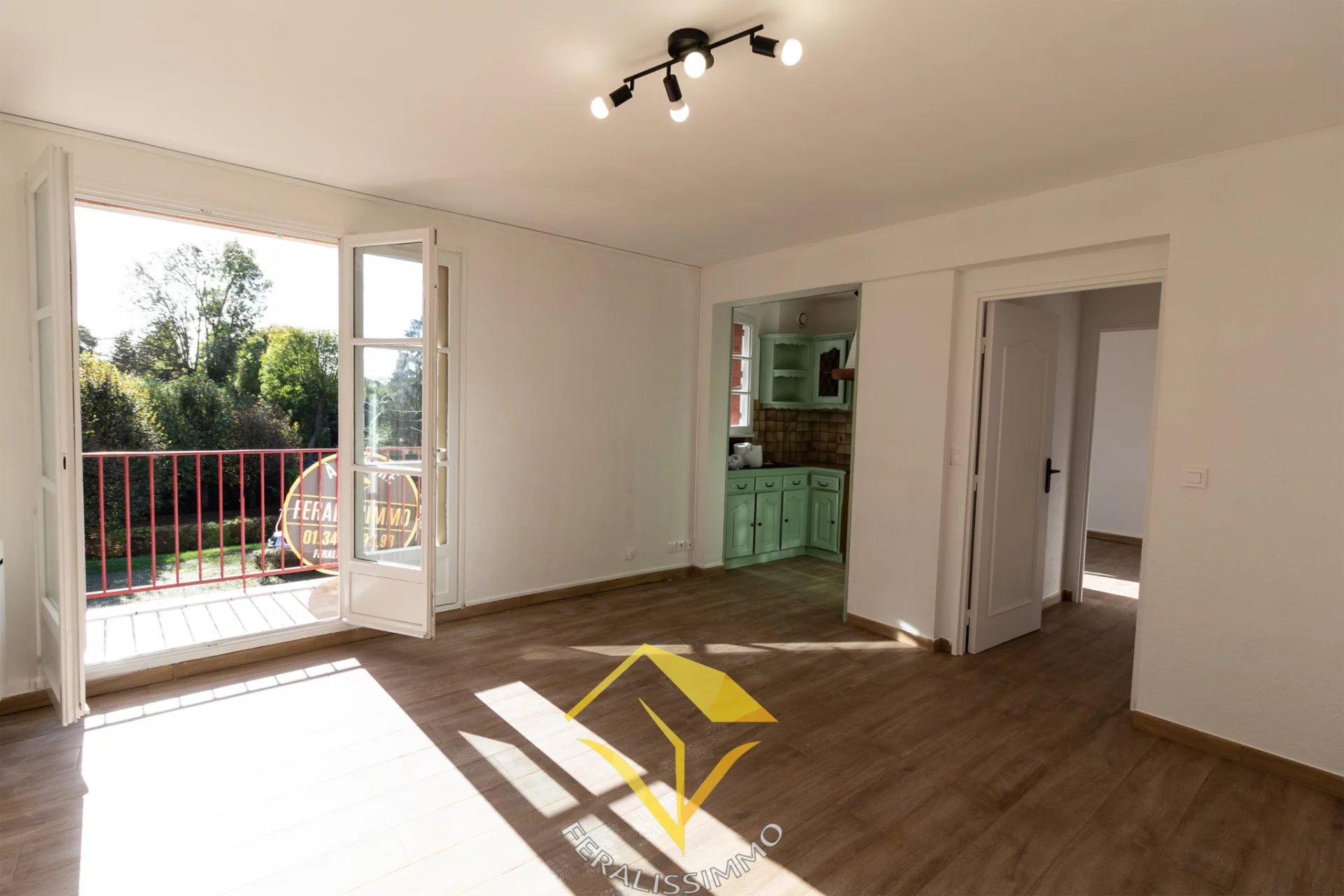 Lumière, calme et sérénité pour ce F2 avec balcon vue sur le