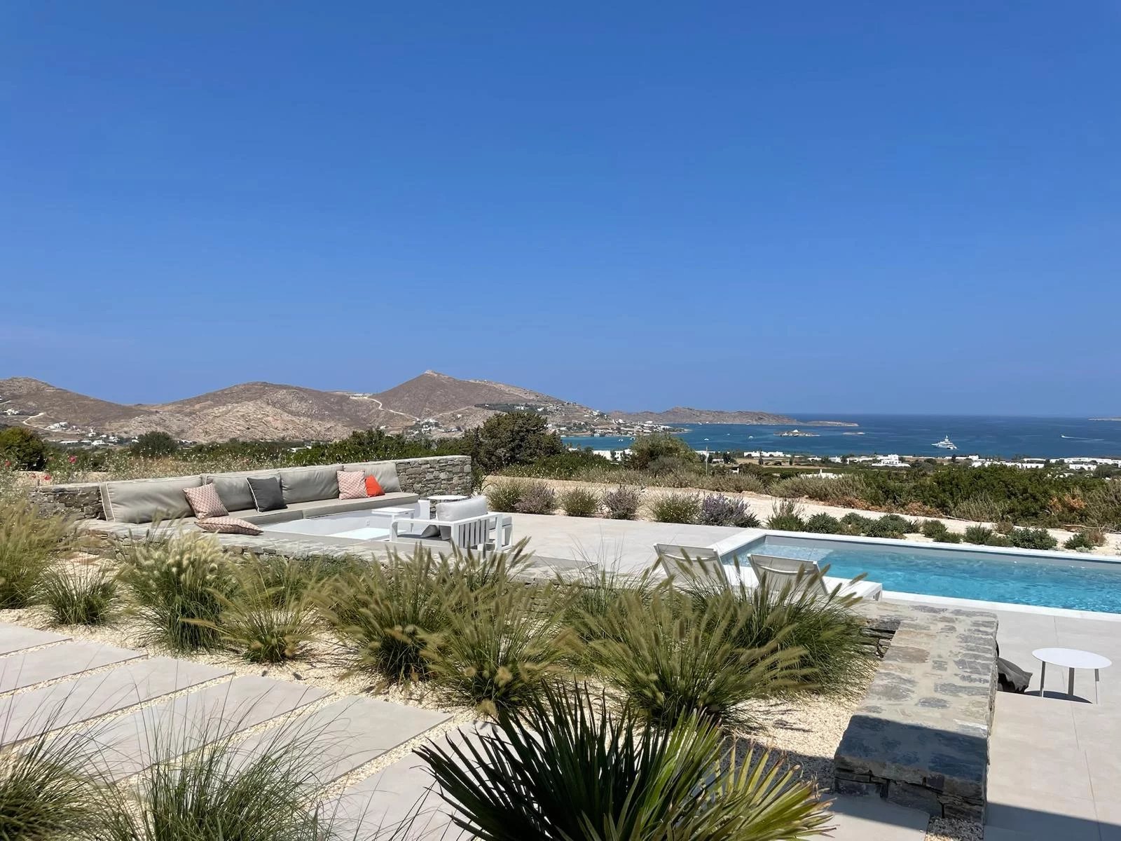 Exceptional Architect-Designed Villa with Panoramic Views of Naoussa Bay