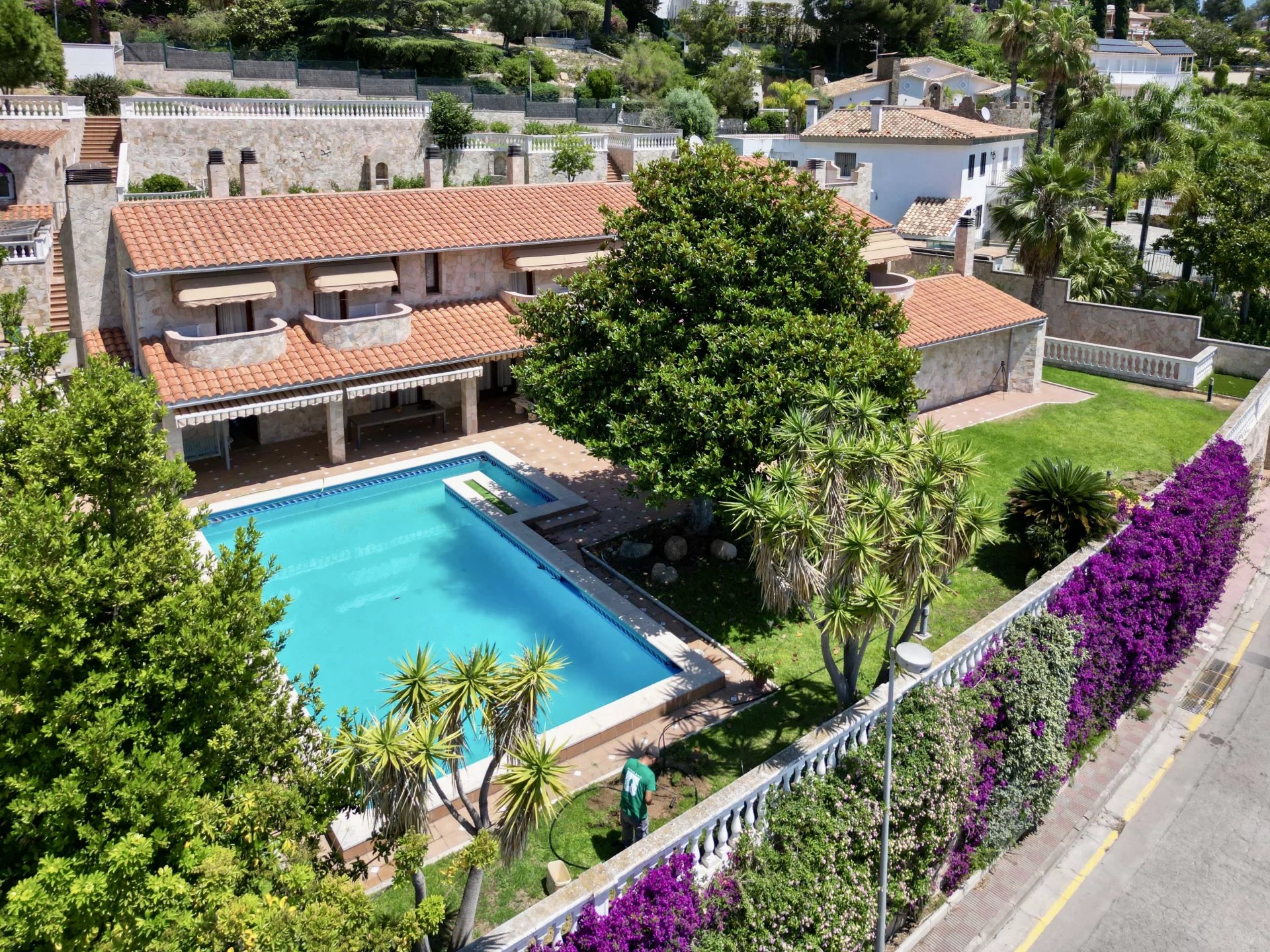 Villa de style méditerranéen avec licence touristique à Blanes, Costa Brava, Espagne.