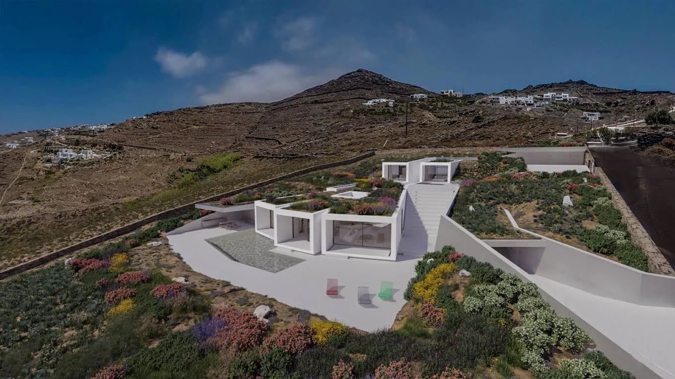 Magnifique villa sur la cote Ouest de Mykonos